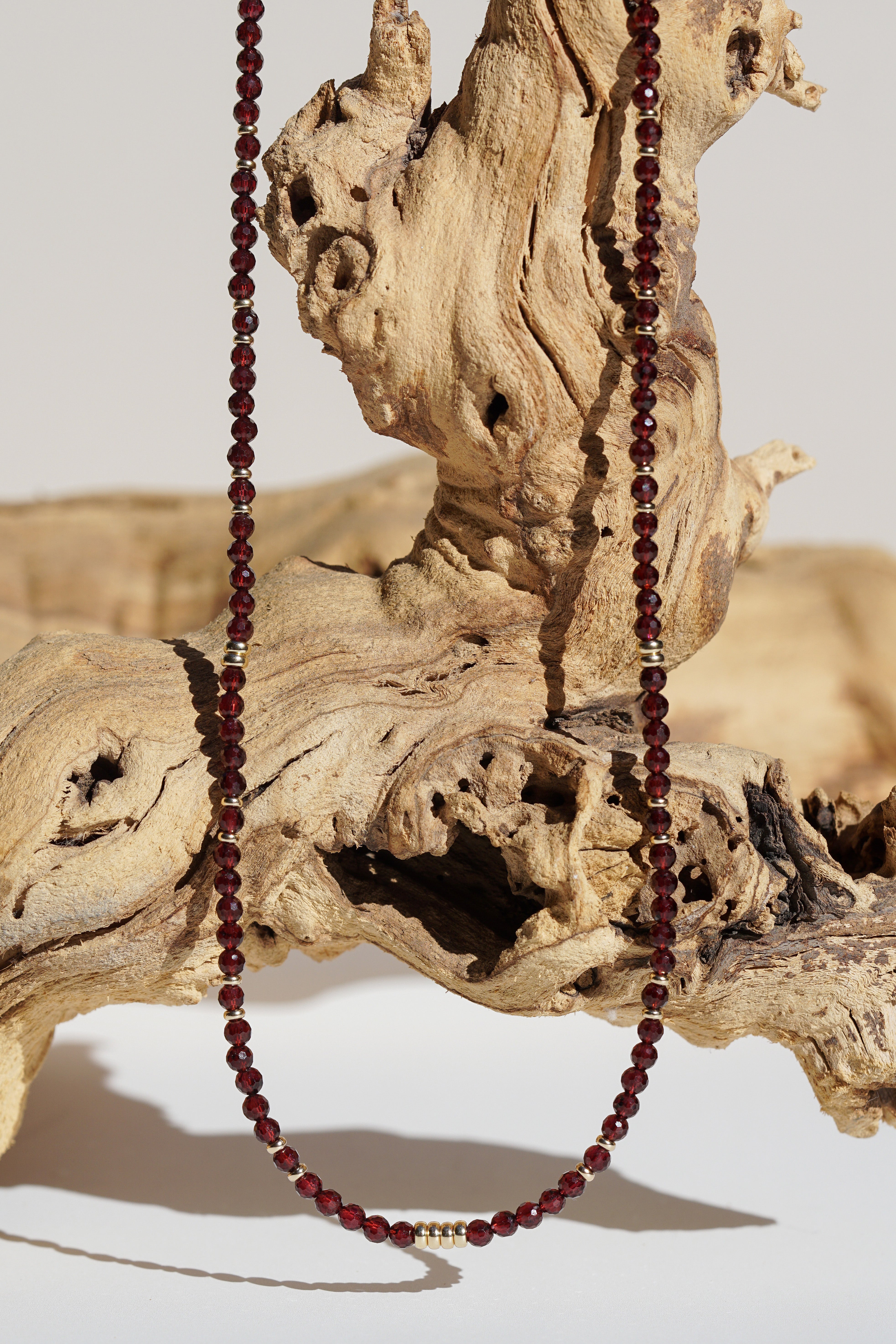 Ember Necklace | Garnet & 14K Gold