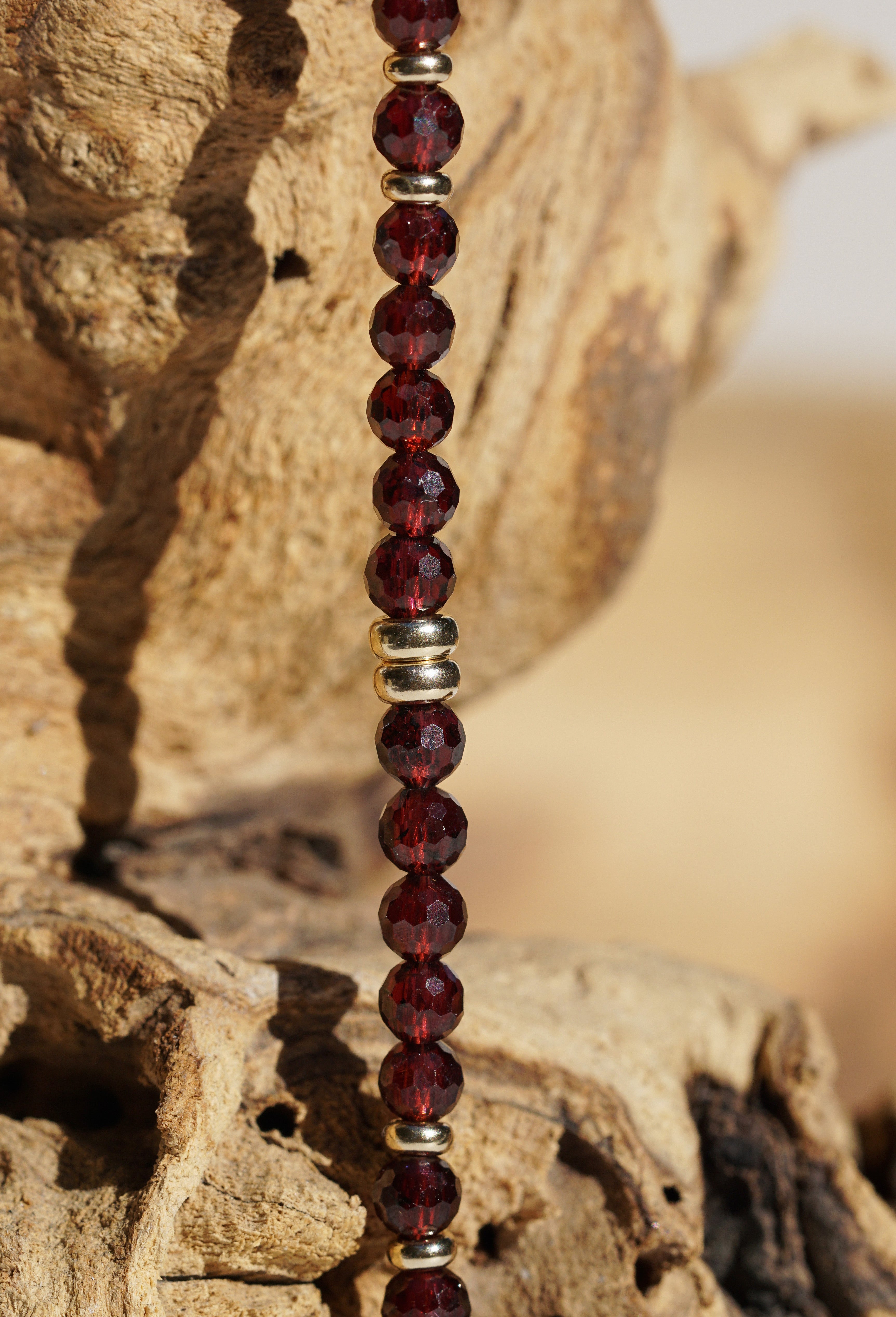 Ember Necklace | Garnet & 14K Gold | 26"