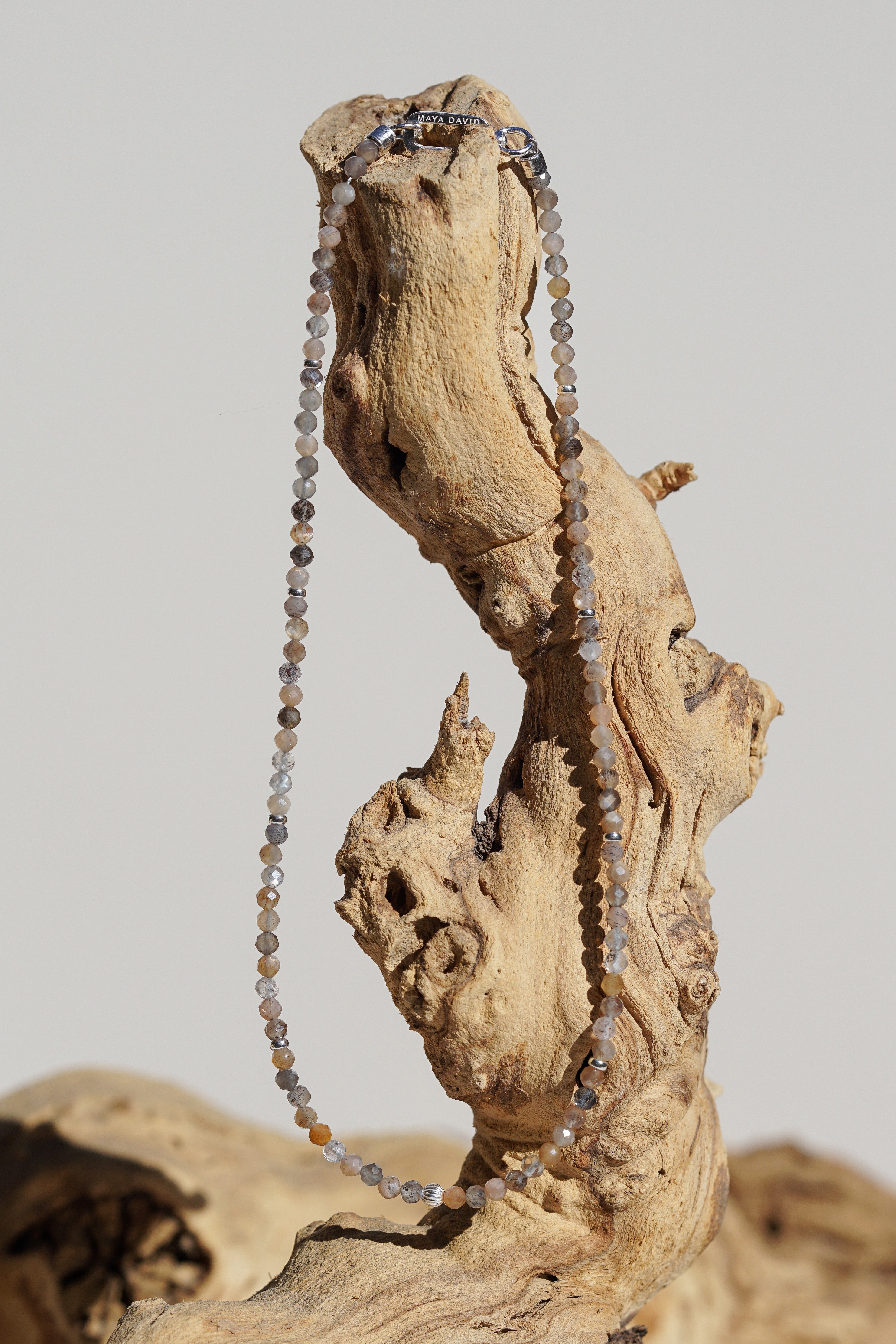 Solara Necklace | Sunstone & Sterling Silver