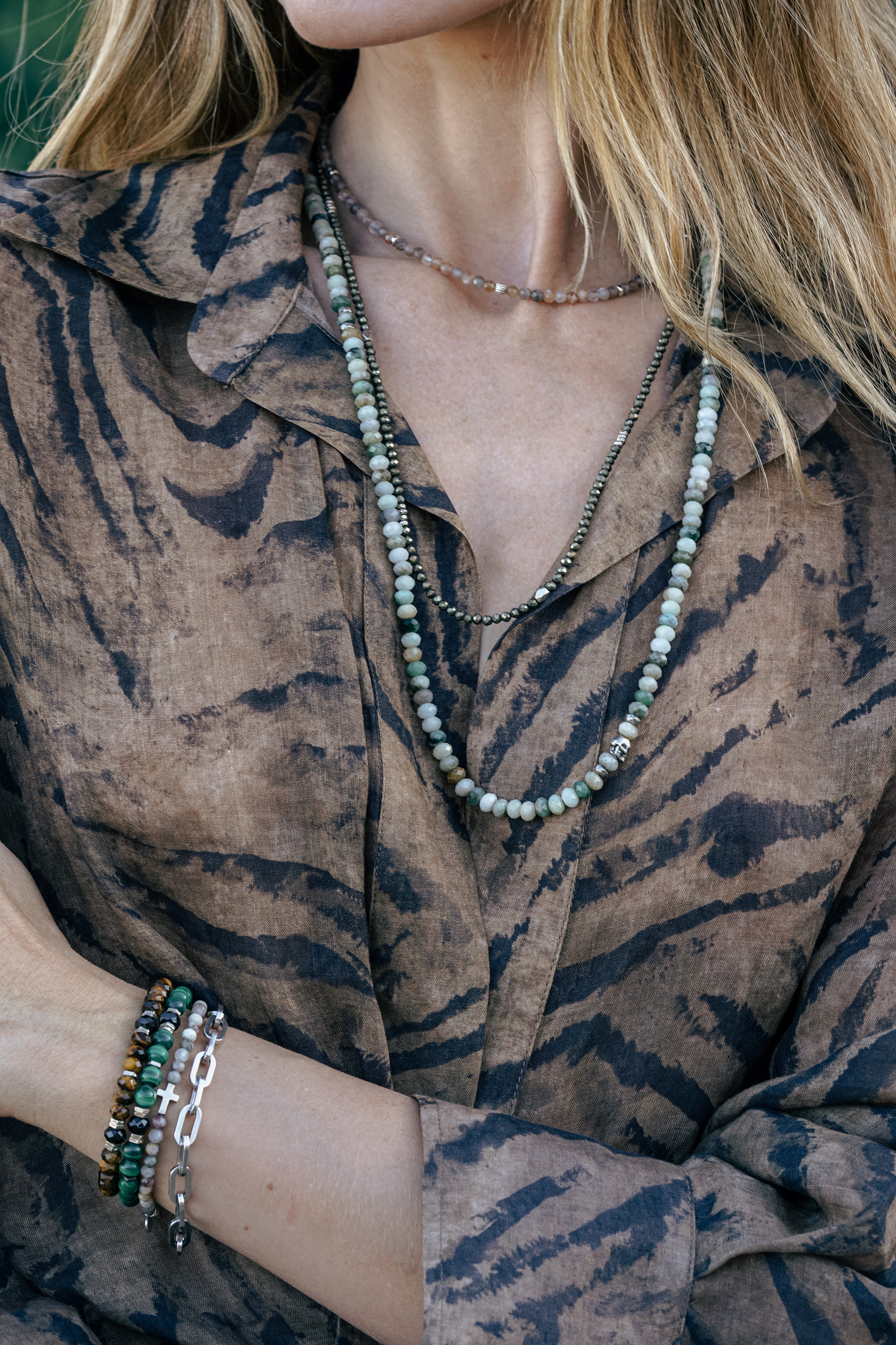 Ghost Jade Necklace | Burmese Jade & Sterling Silver