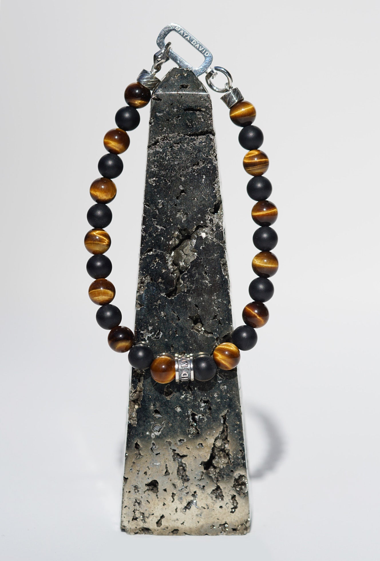 Signature Bracelet | Tiger's Eye, Onyx & Sterling Silver