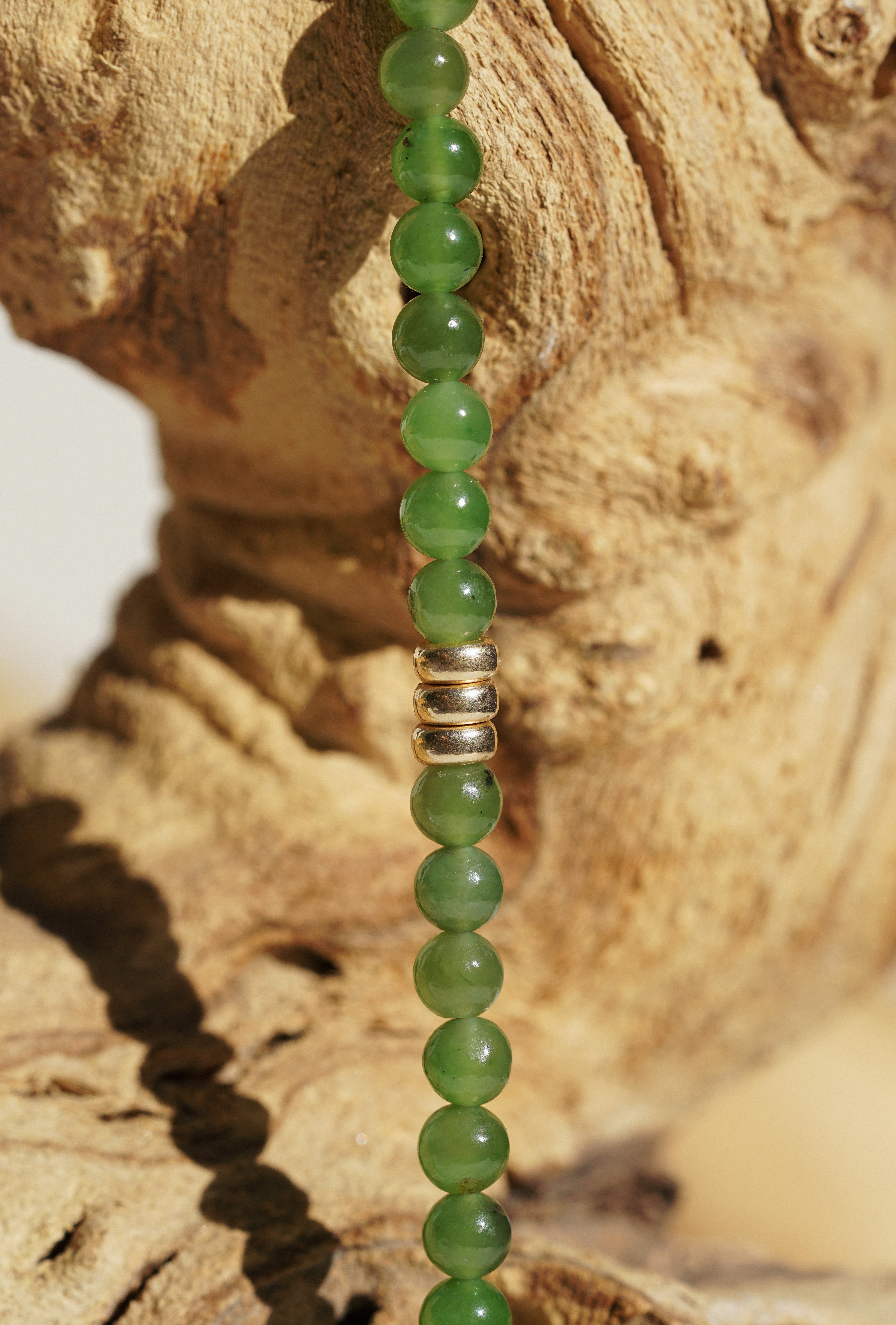 Goldleaf Necklace | Jade & 14K Gold