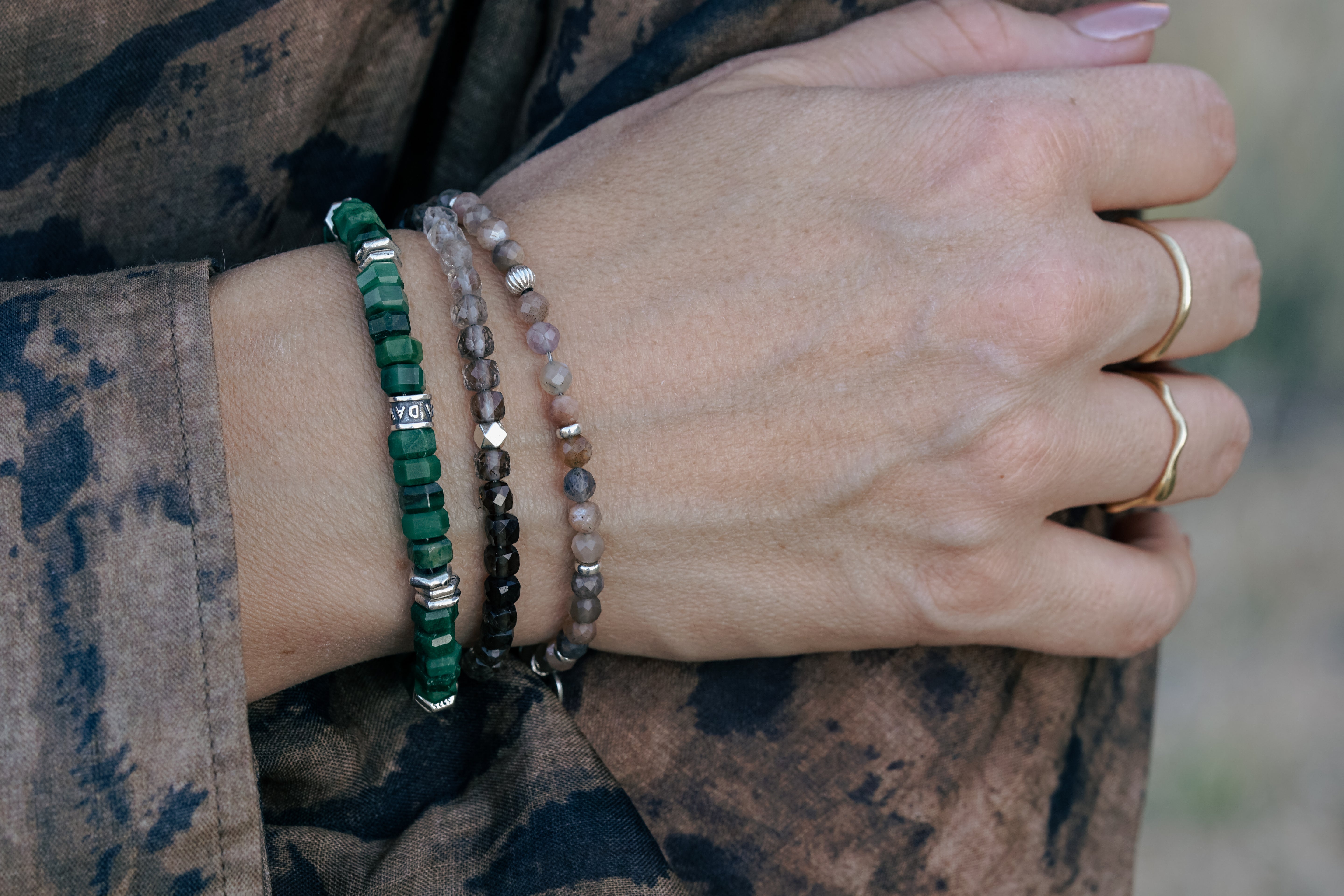 Dusk Till Dawn Bracelet | Ombre Smoky Quartz & Sterling Silver