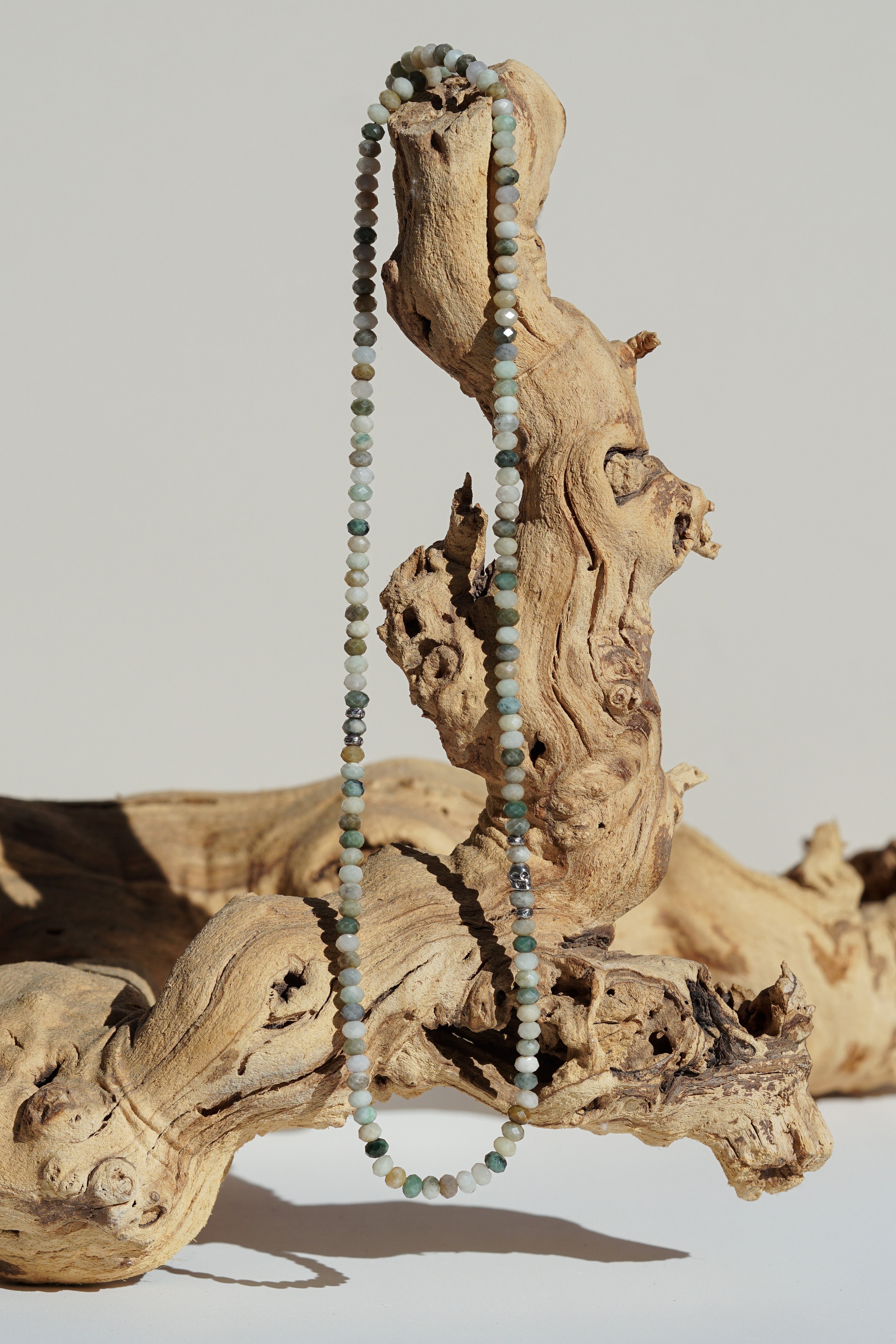 Ghost Jade Necklace | Burmese Jade & Sterling Silver