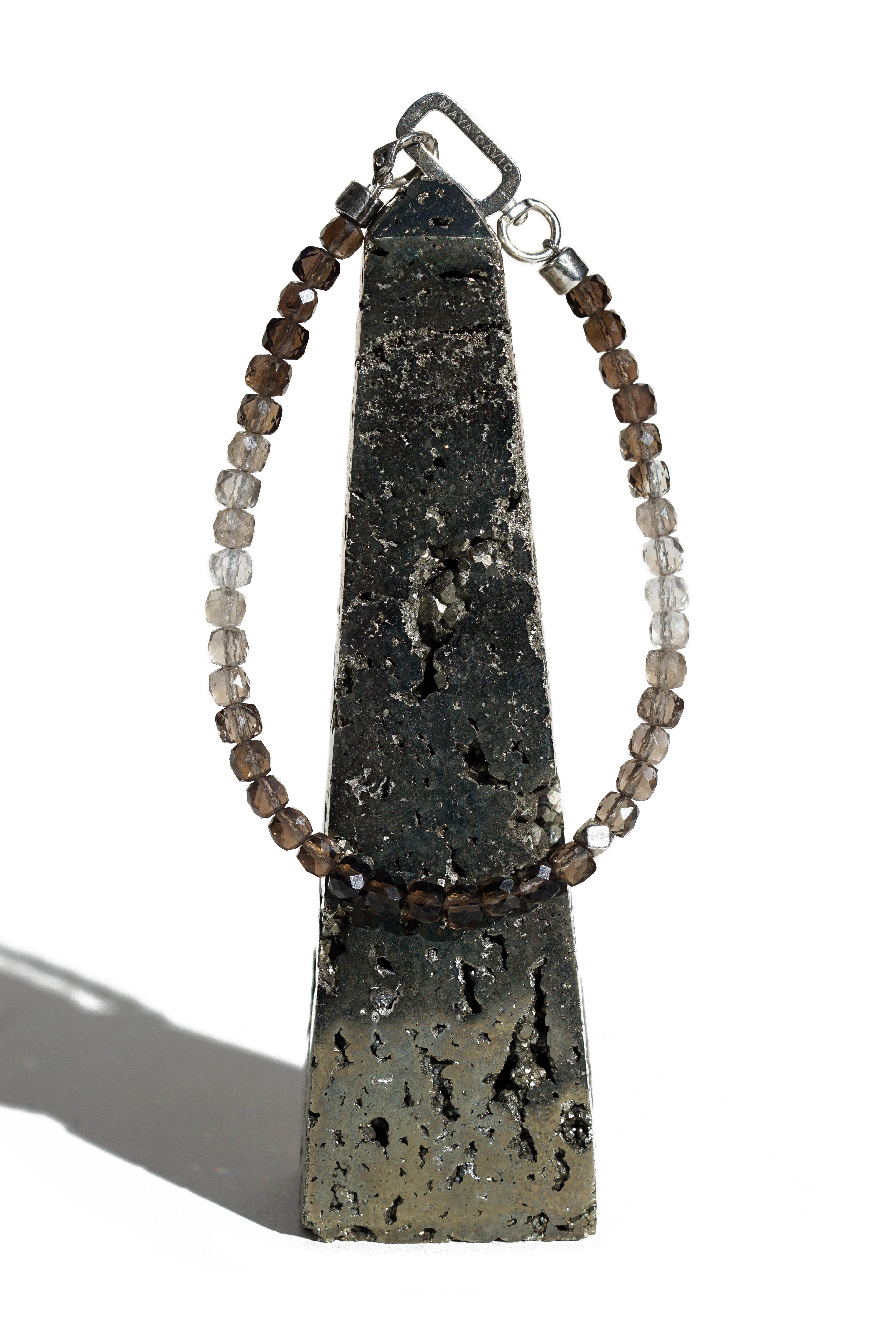 Dusk Till Dawn Bracelet | Ombre Smoky Quartz & Sterling Silver