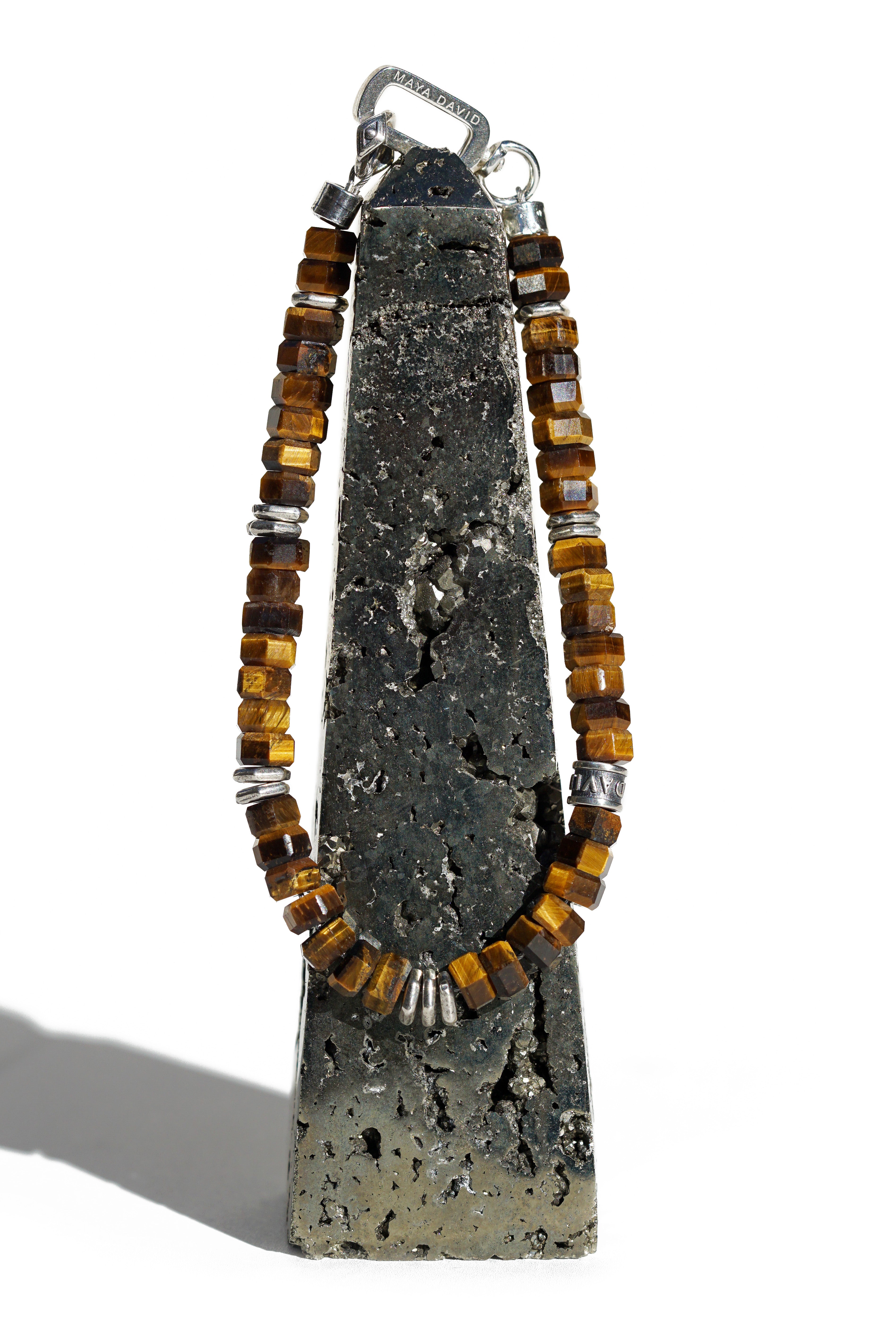 Verge Bracelet | Tiger's Eye & Sterling Silver