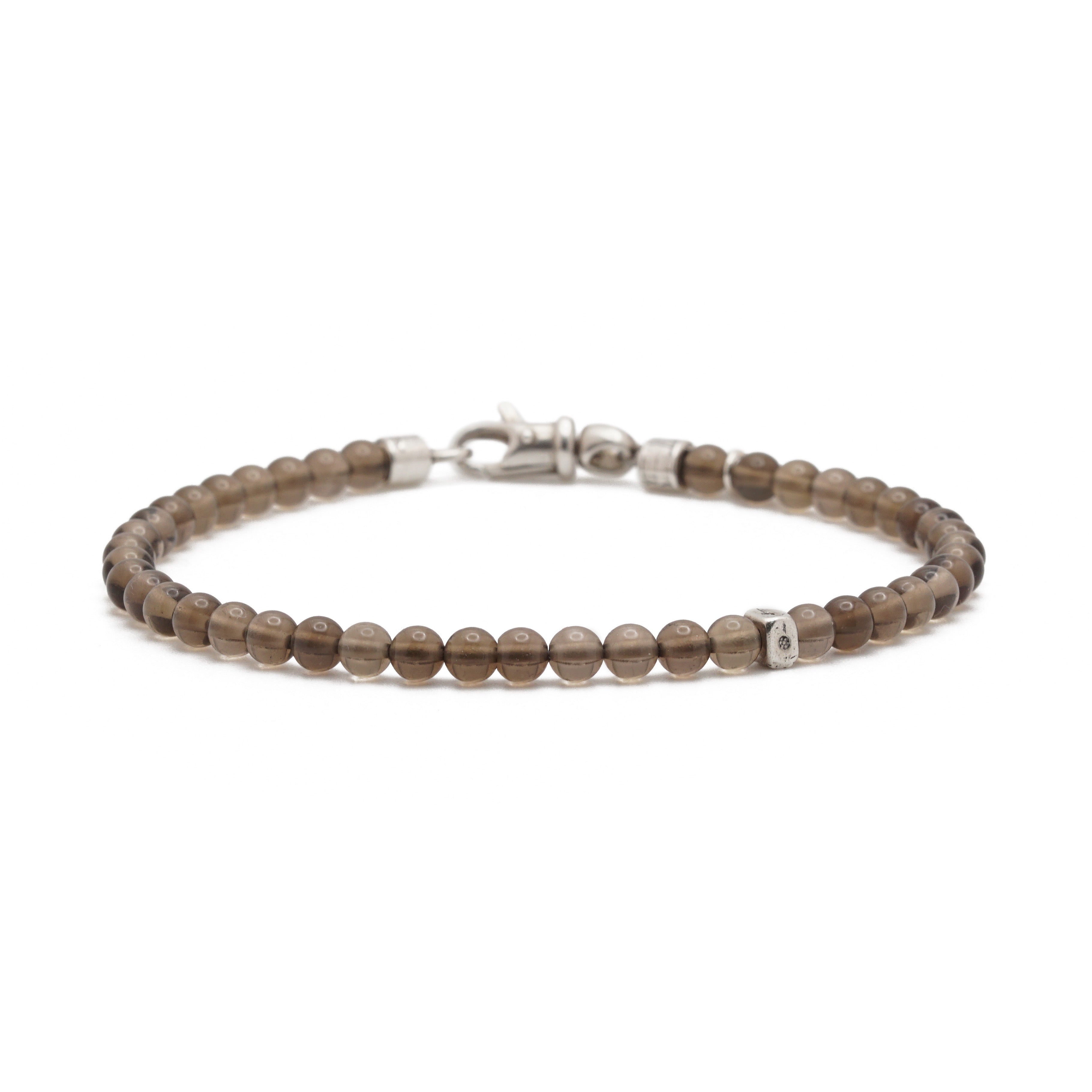 Smoky Slim Bracelet | Smoky Quartz & Sterling Silver