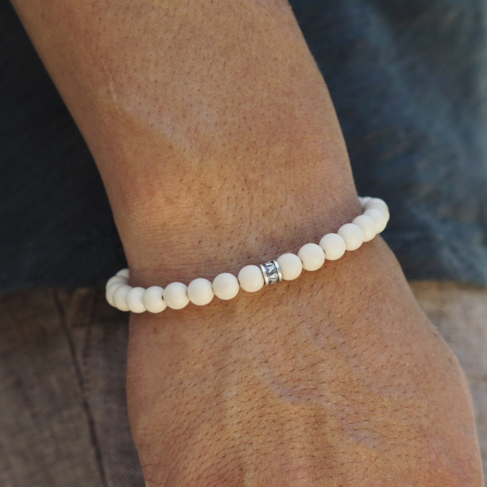 Signature Bracelet | Fossil Jasper & Sterling Silver