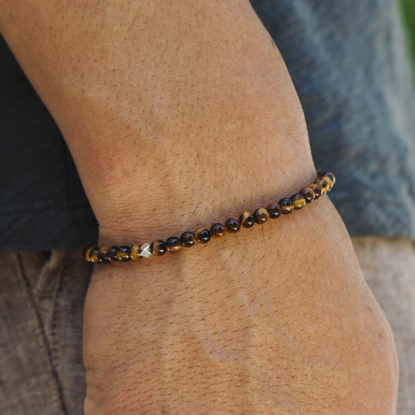 Signature Slim Bracelet | Tiger's Eye & Sterling Silver