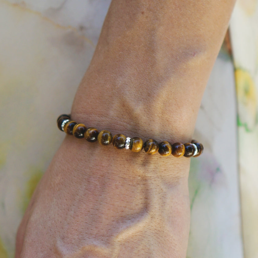 Refined Signature Bracelet | Tiger's Eye & Sterling Silver