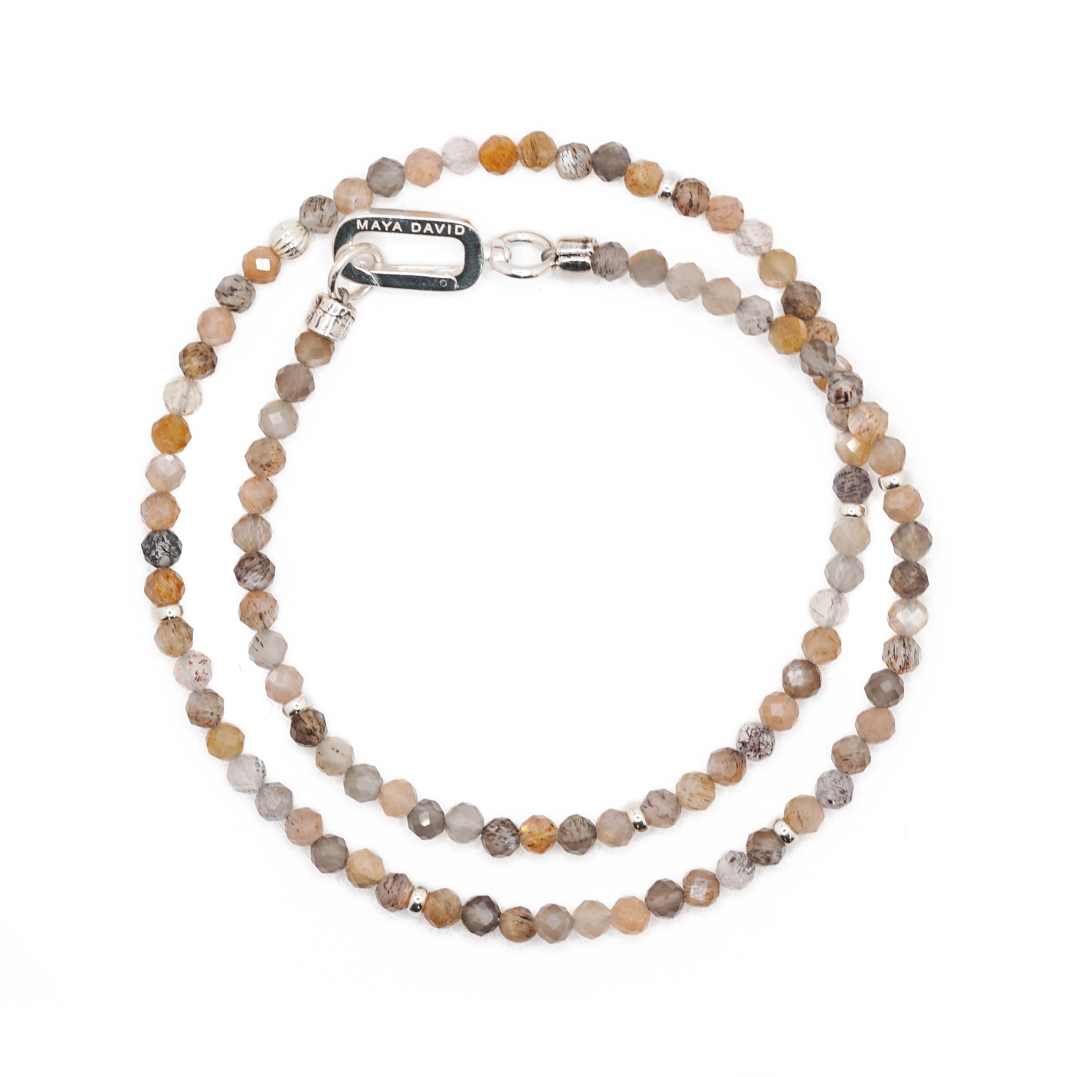 Solara Necklace | Sunstone & Sterling Silver
