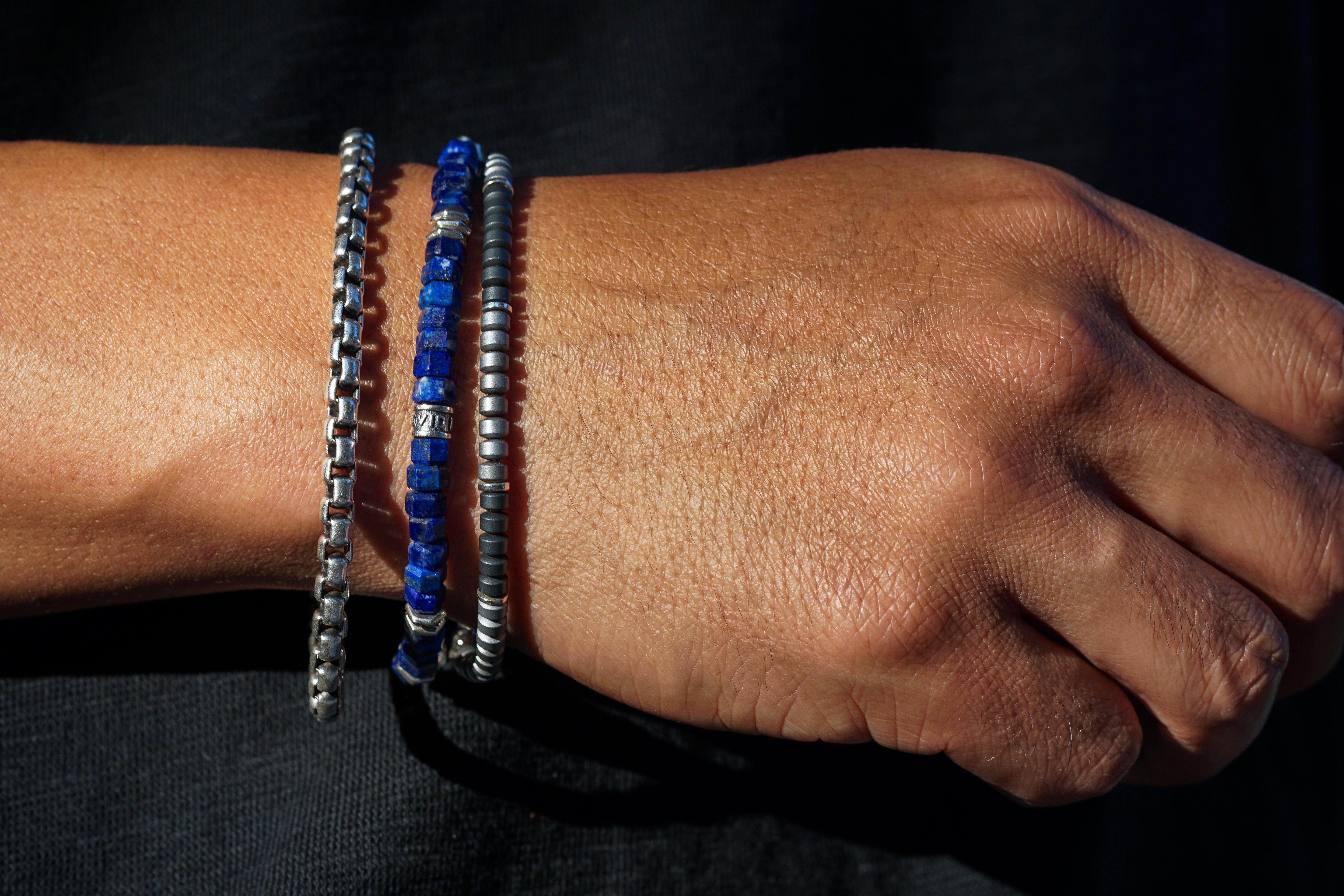 Verge Bracelet | Lapis Lazuli & Sterling Silver