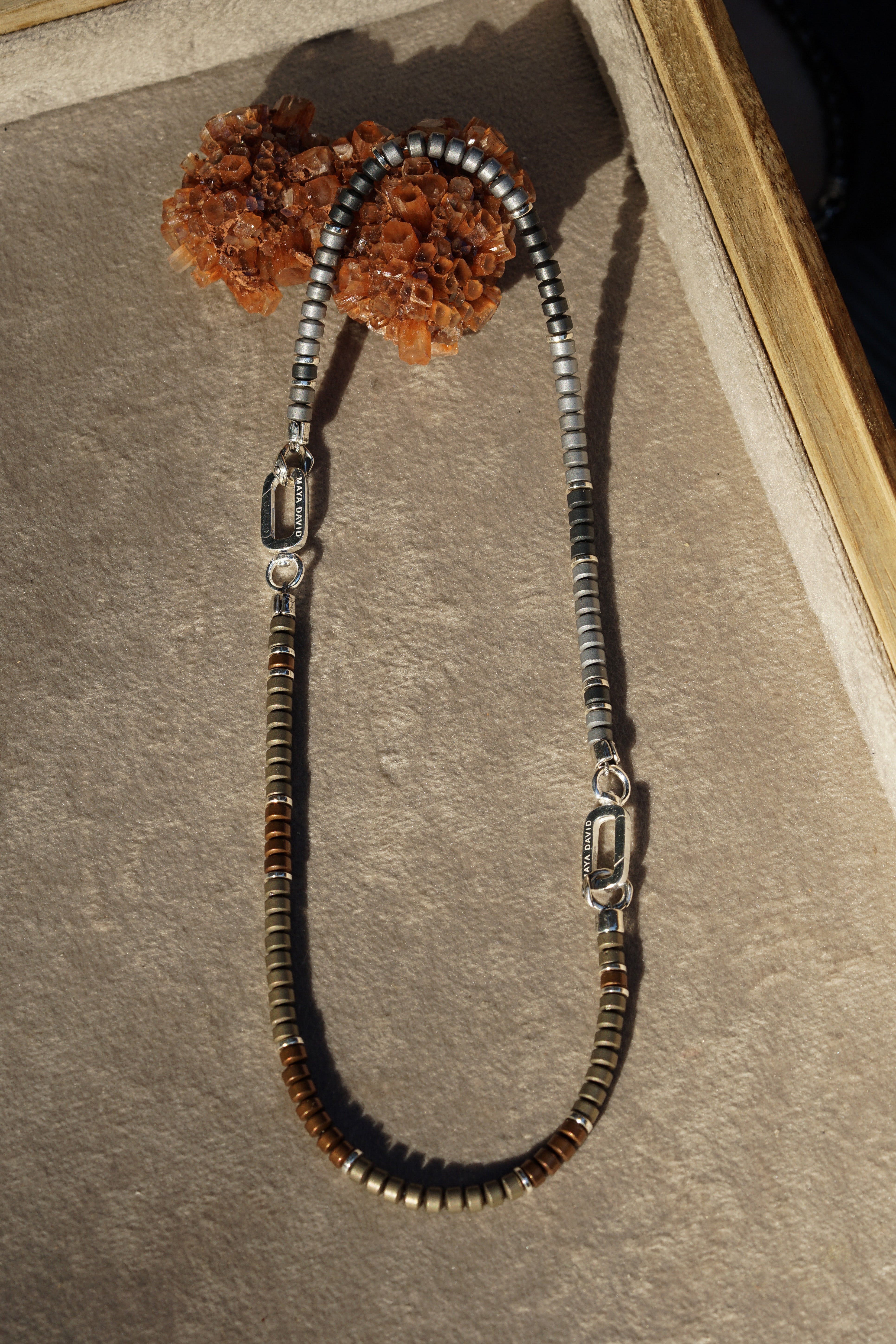 Flux Bracelet | Gray Hematite & Sterling Silver