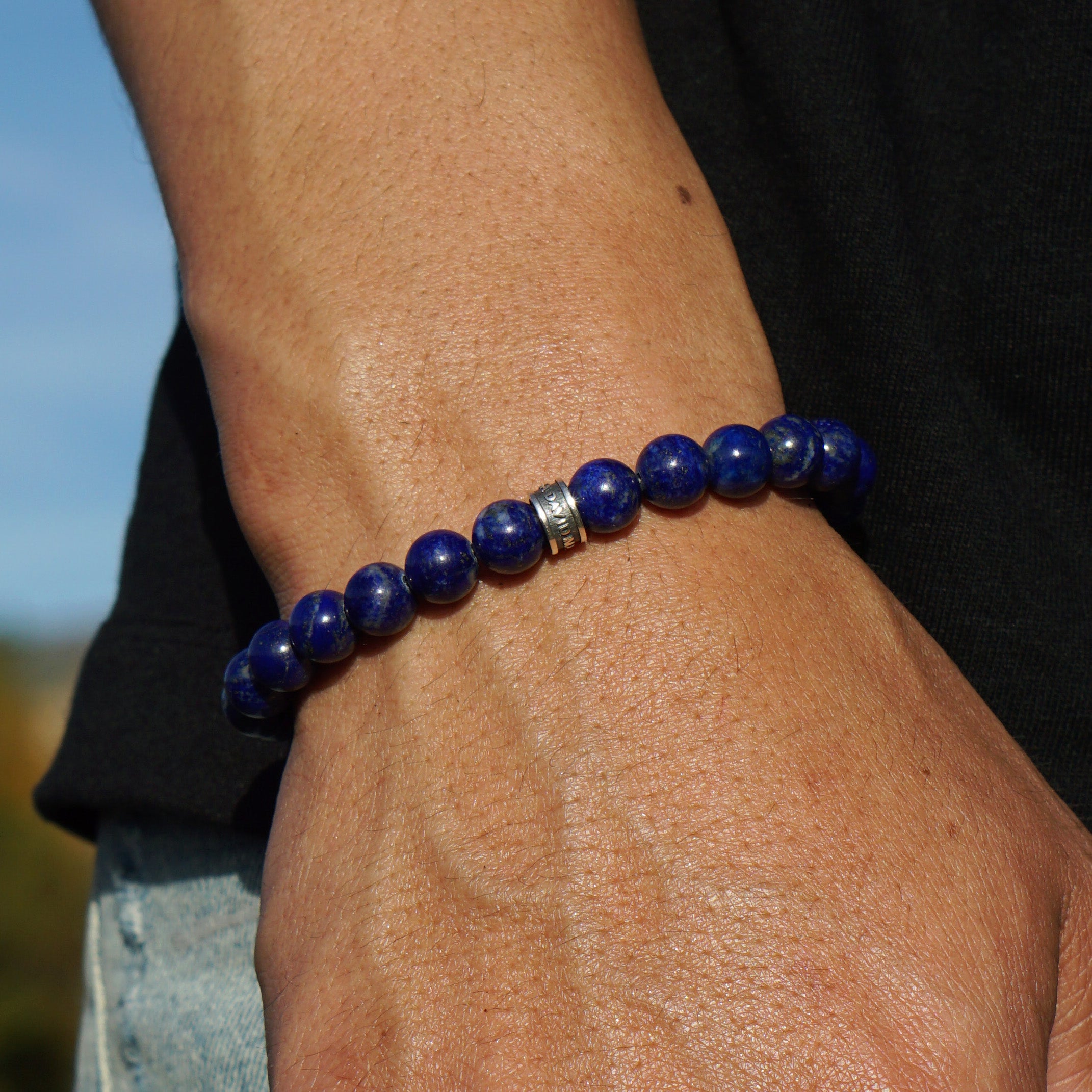 Signature Bold Bracelet | Lapis Lazuli & Sterling Silver