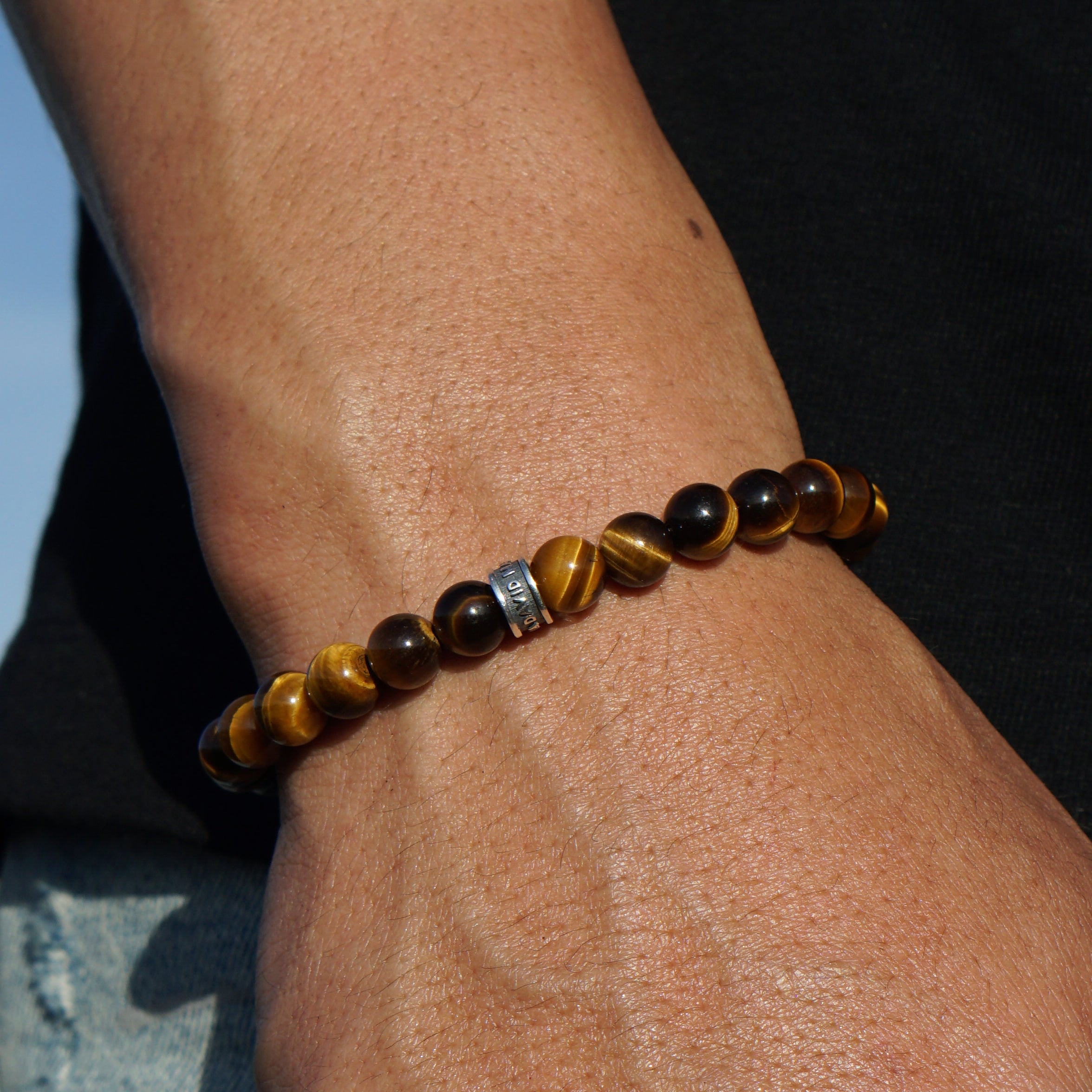 Signature Bold Bracelet | Tiger's Eye & Sterling Silver