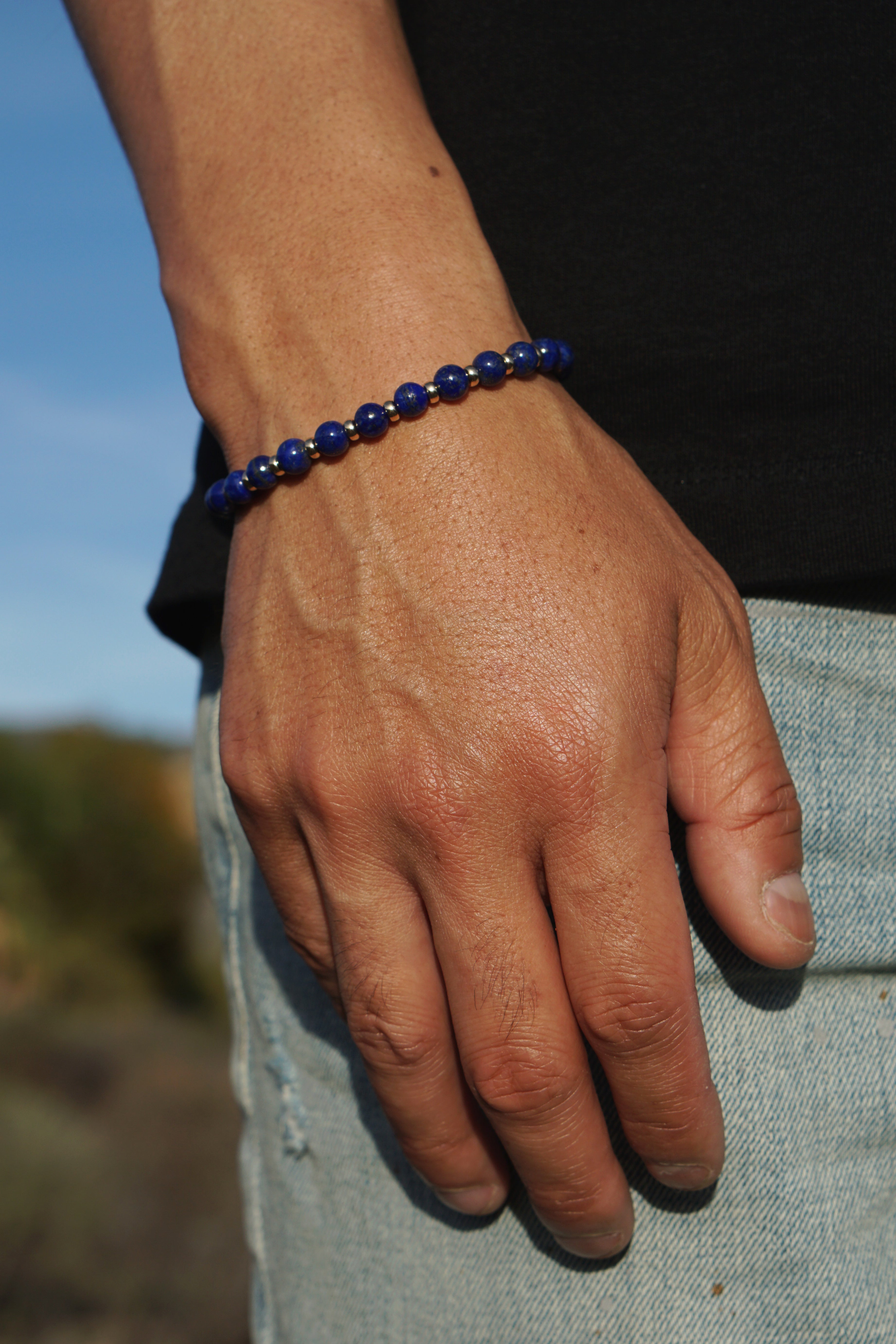 Atlas Bracelet | Lapis Lazuli & 14K Gold