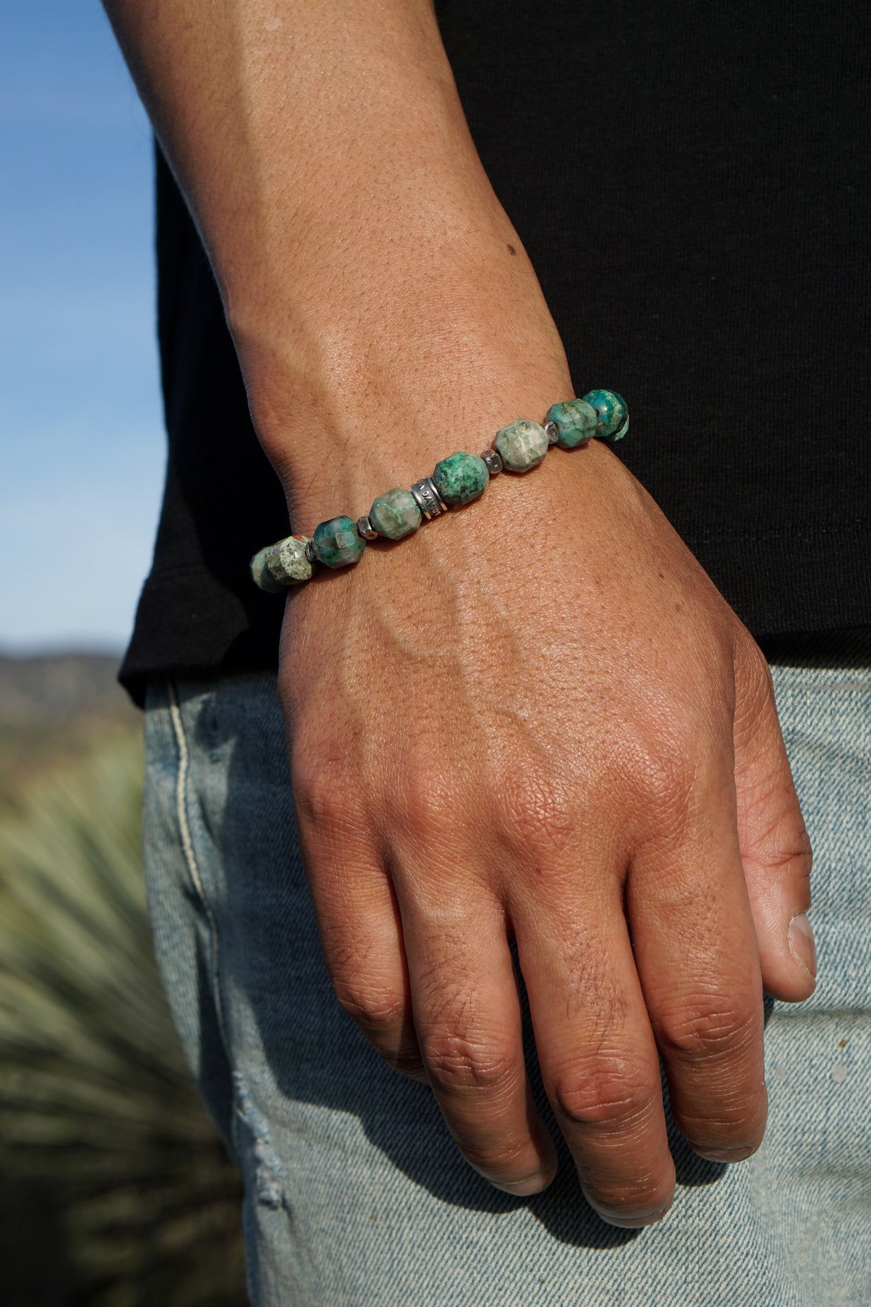 Forge Bracelet | Chrysocolla & Sterling Silver