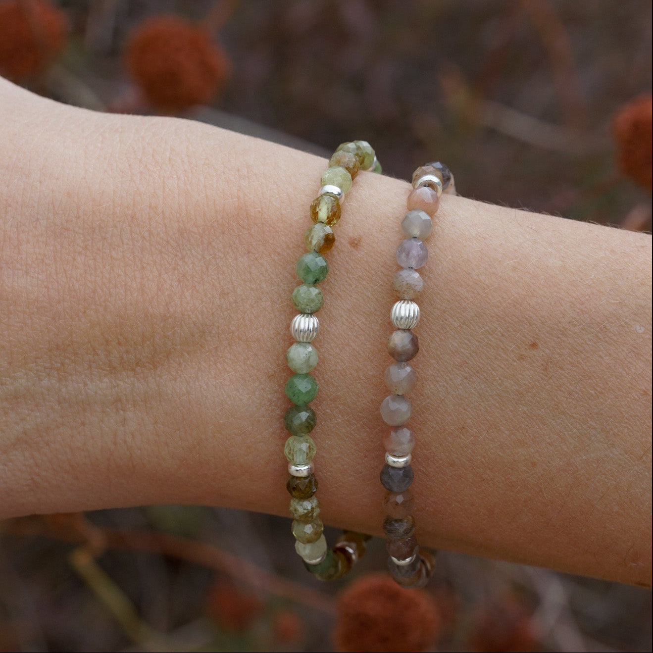 Verdant Bracelet | Faceted Jade & Sterling Silver