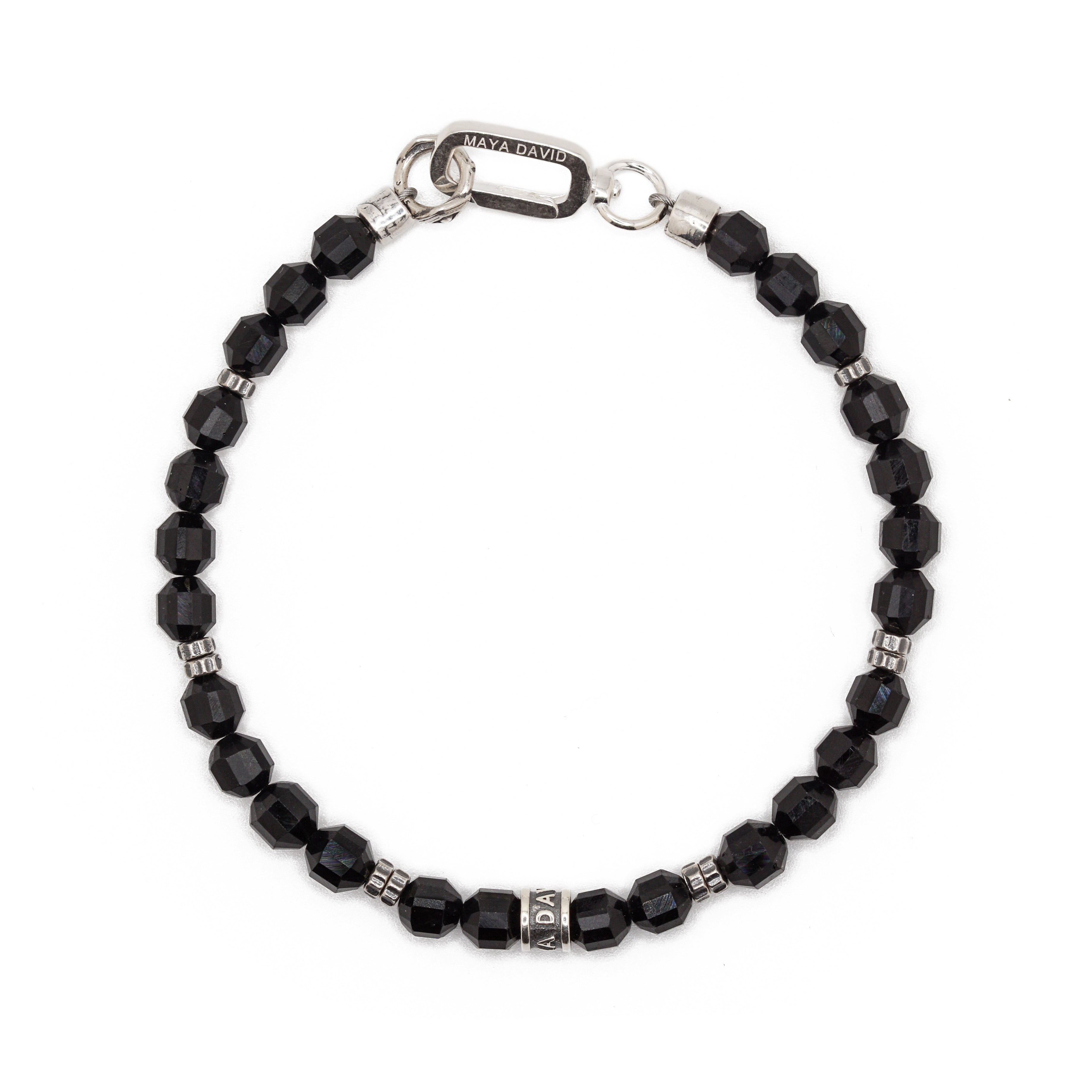 Arcanum Bracelet | Black Tourmaline & Sterling Silver