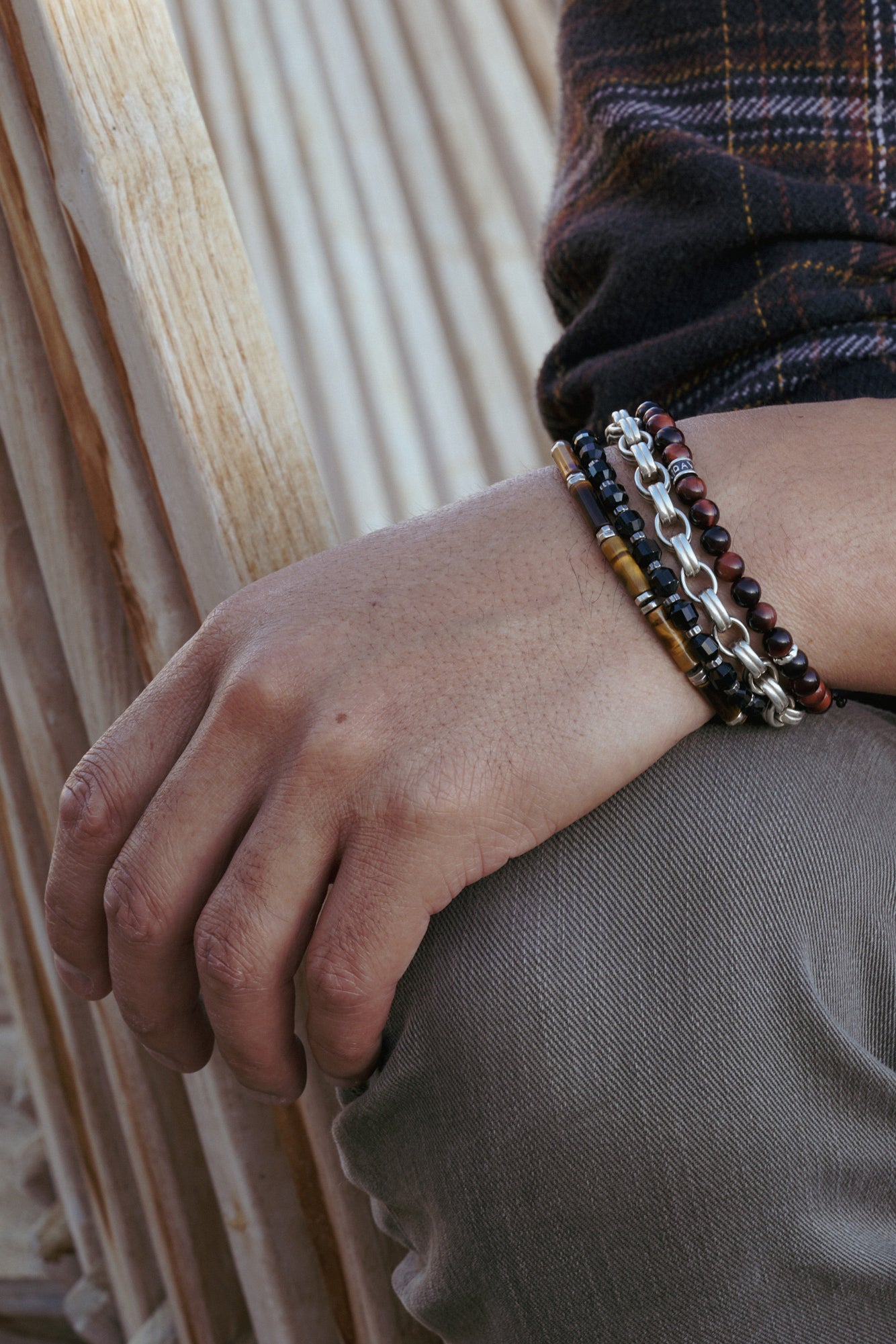 Signature Bracelet | Red Tiger's Eye & Sterling Silver