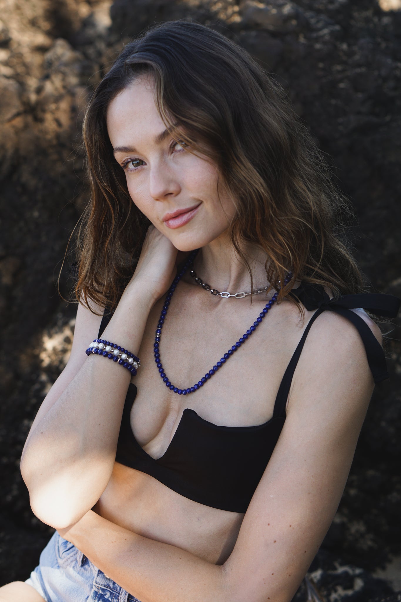 Deepwater Necklace | Lapis Lazuli & Sterling Silver