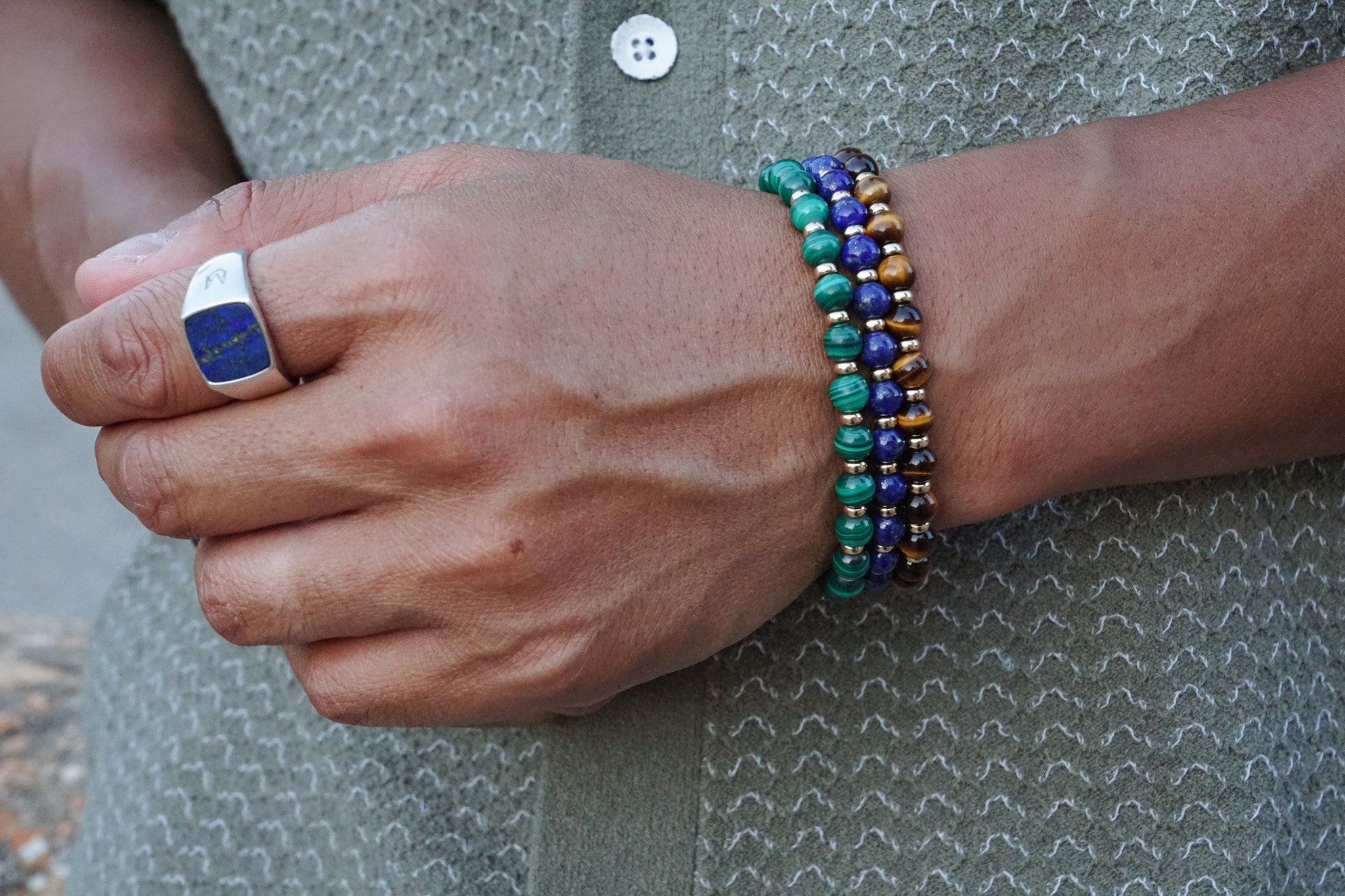 Atlas Bracelet | Lapis Lazuli & 14K Gold