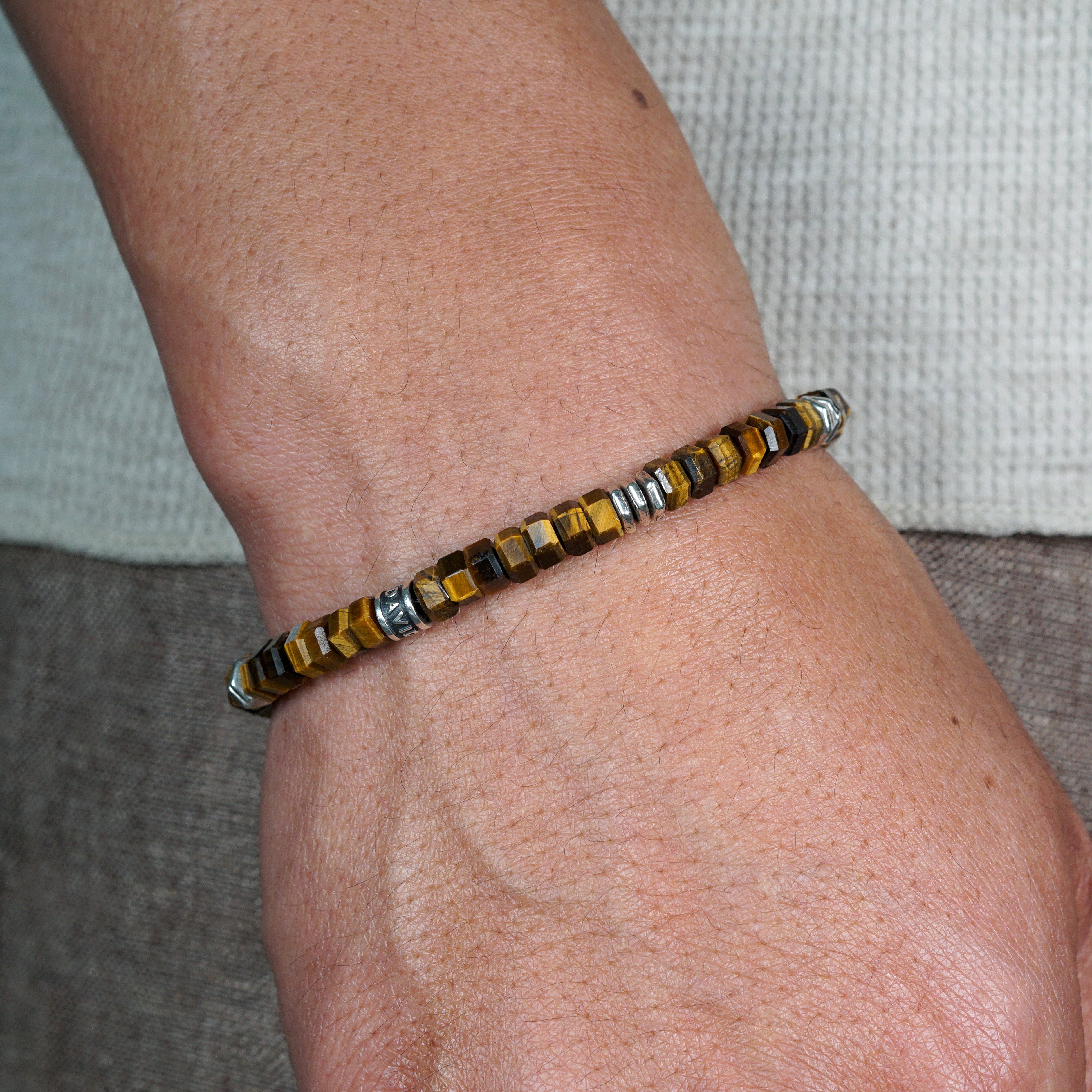 Verge Bracelet | Tiger's Eye & Sterling Silver