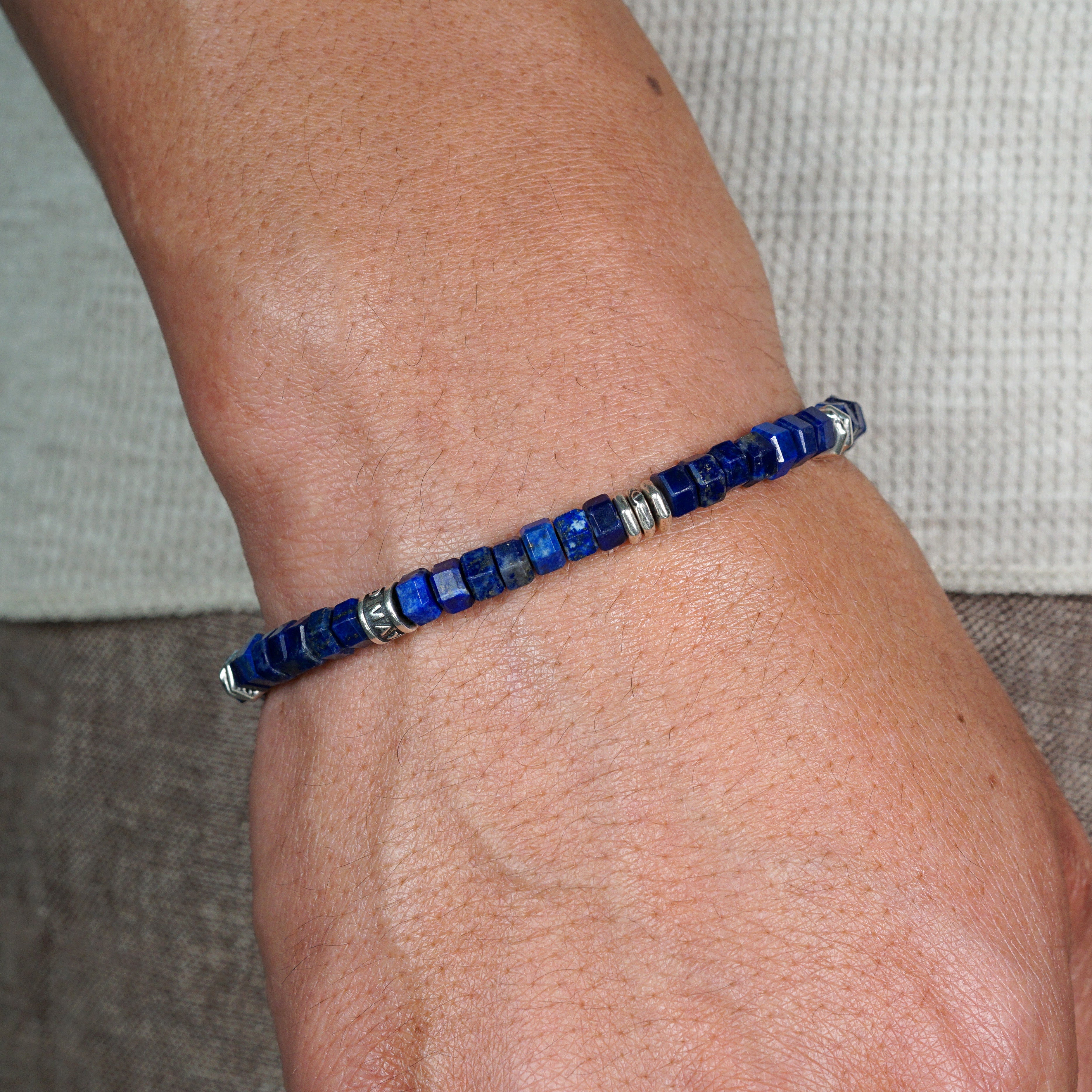 Verge Bracelet | Lapis Lazuli & Sterling Silver