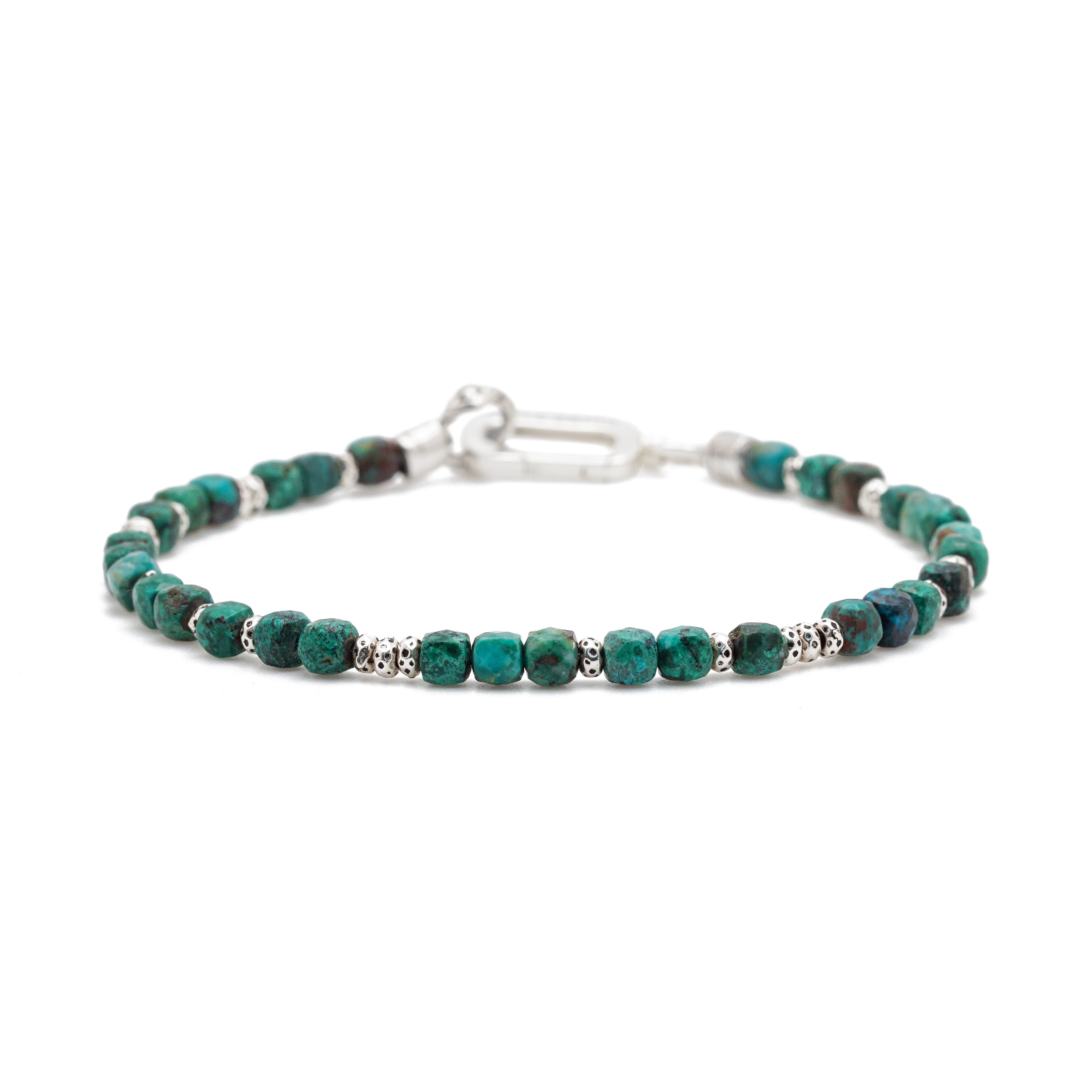 Axis Bracelet | Chrysocolla & Sterling Silver