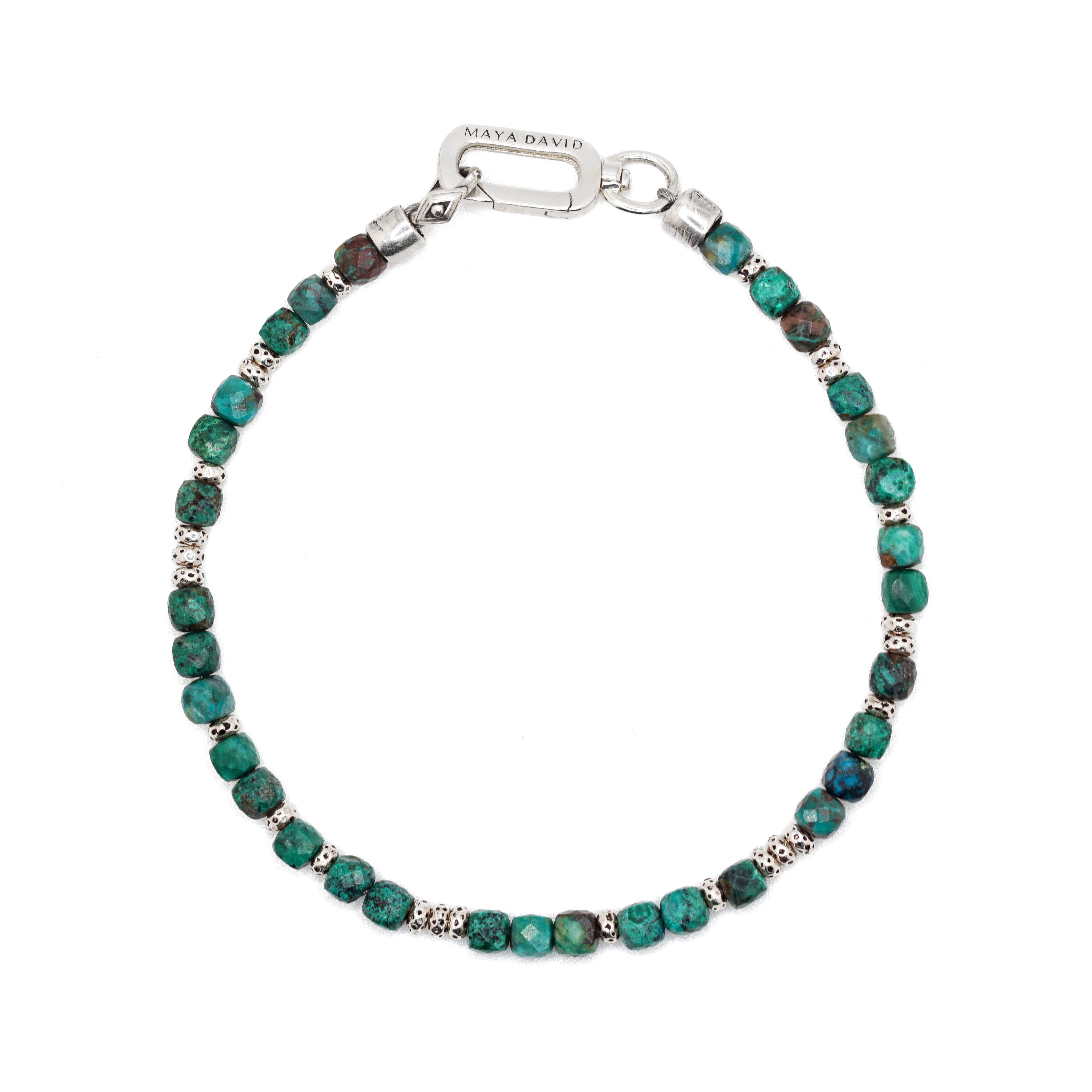 Axis Bracelet | Chrysocolla & Sterling Silver