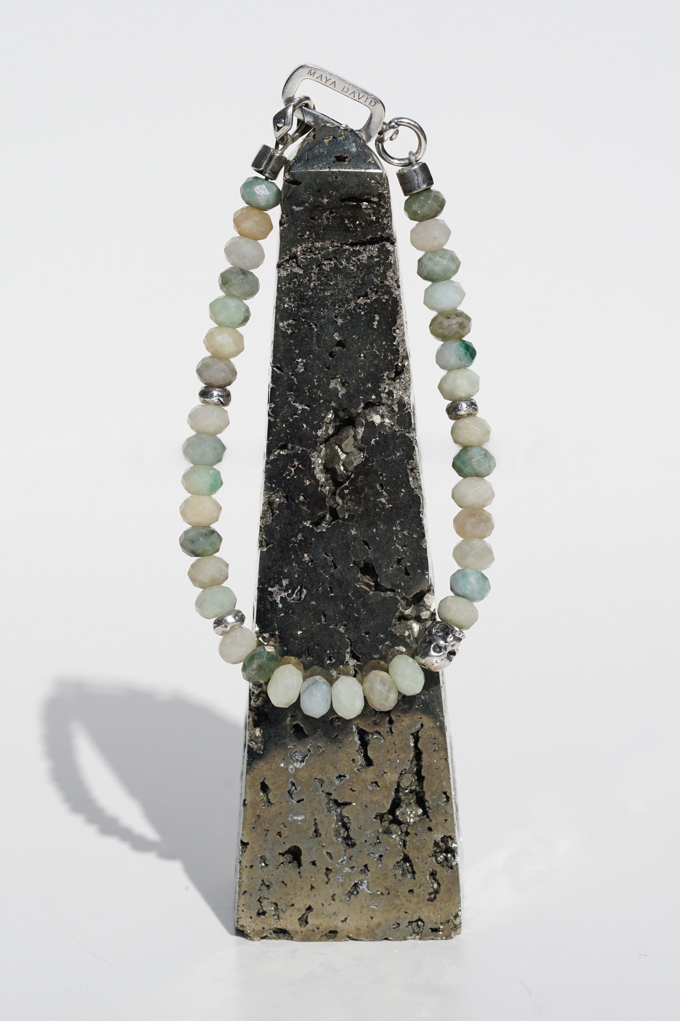 Ghost Jade Bracelet | Burmese Jade & Sterling Silver