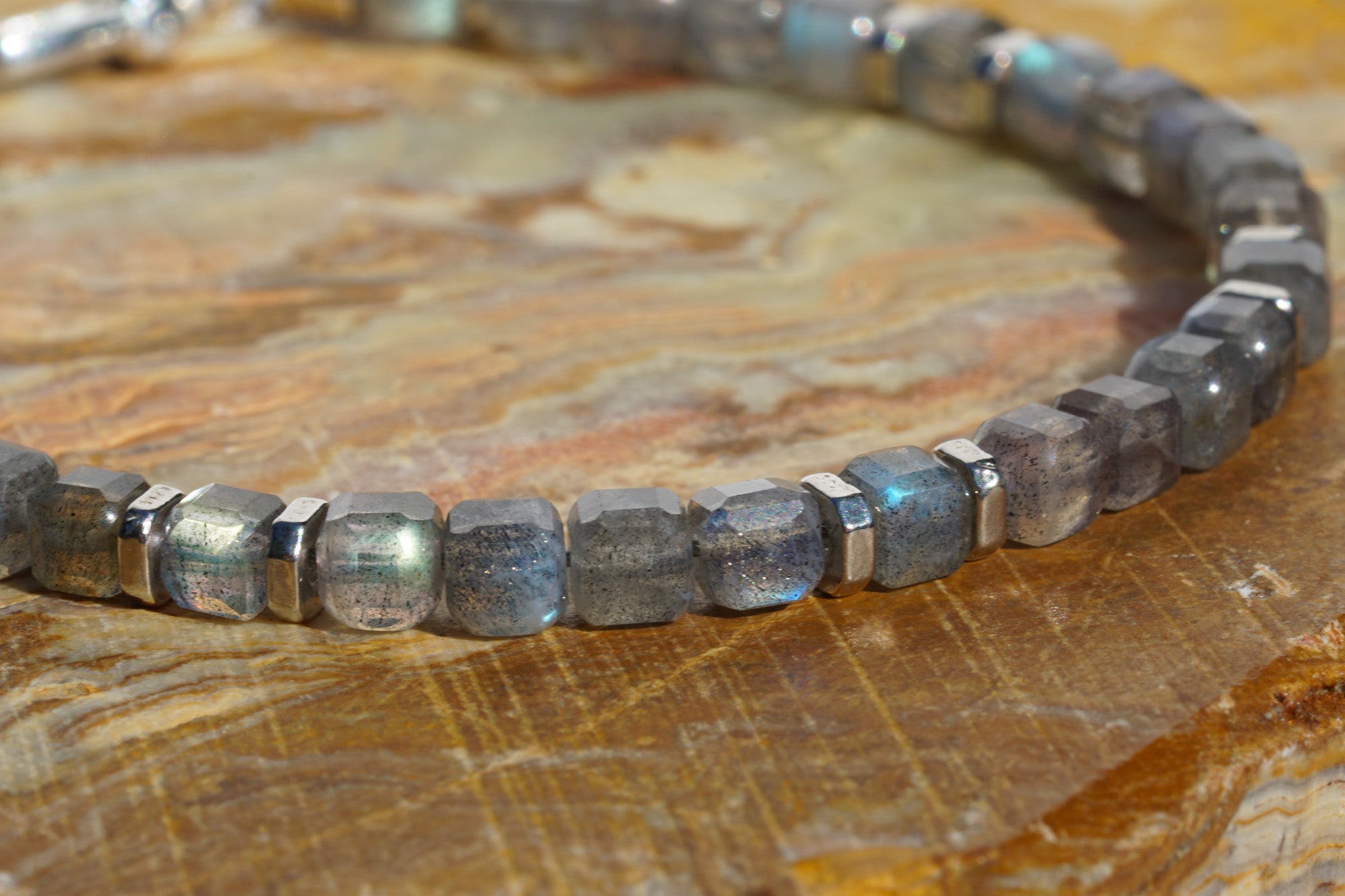 Phantom Ice Bracelet | Labradorite & Sterling Silver