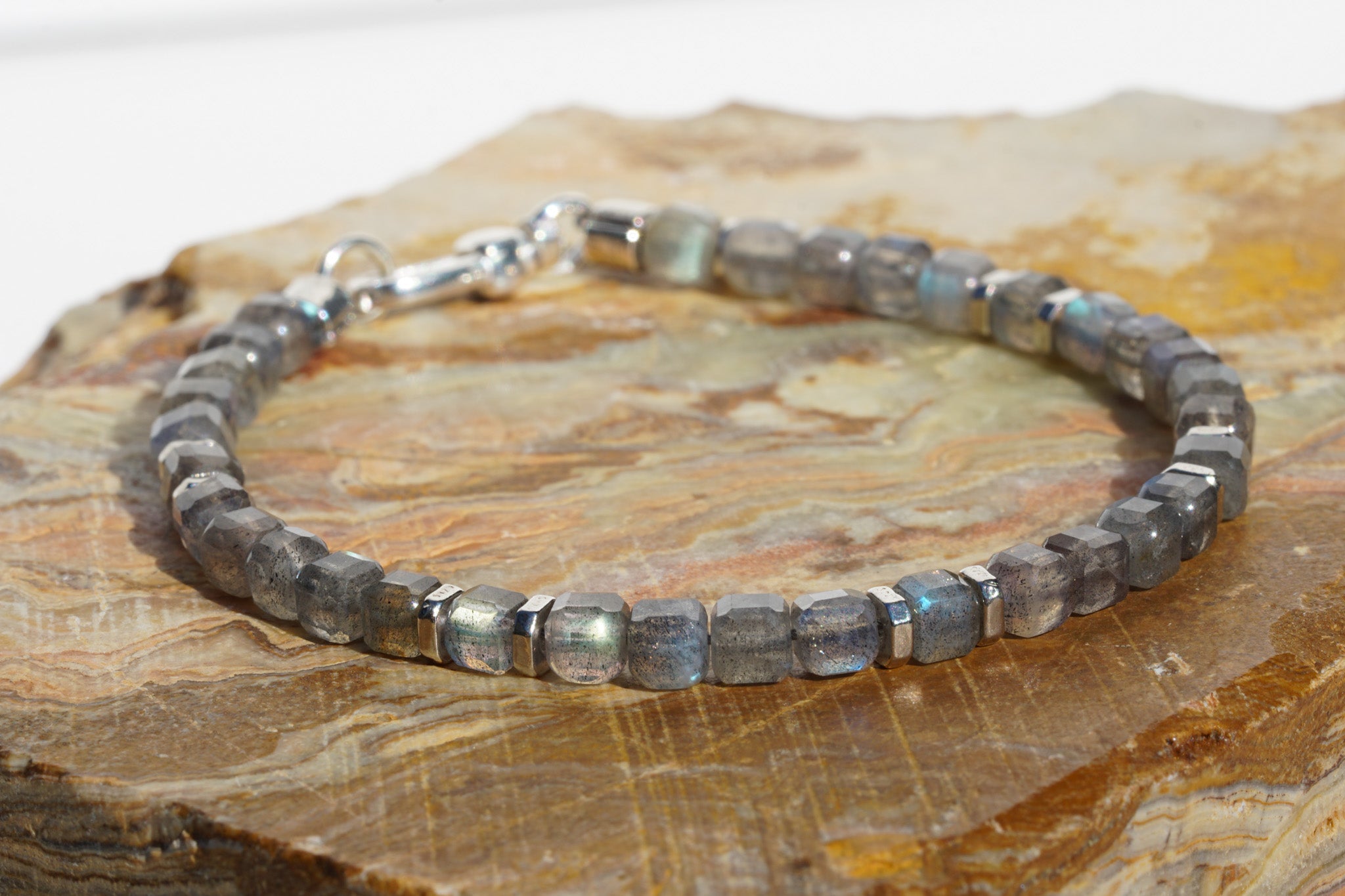 Phantom Ice Bracelet | Labradorite & Sterling Silver