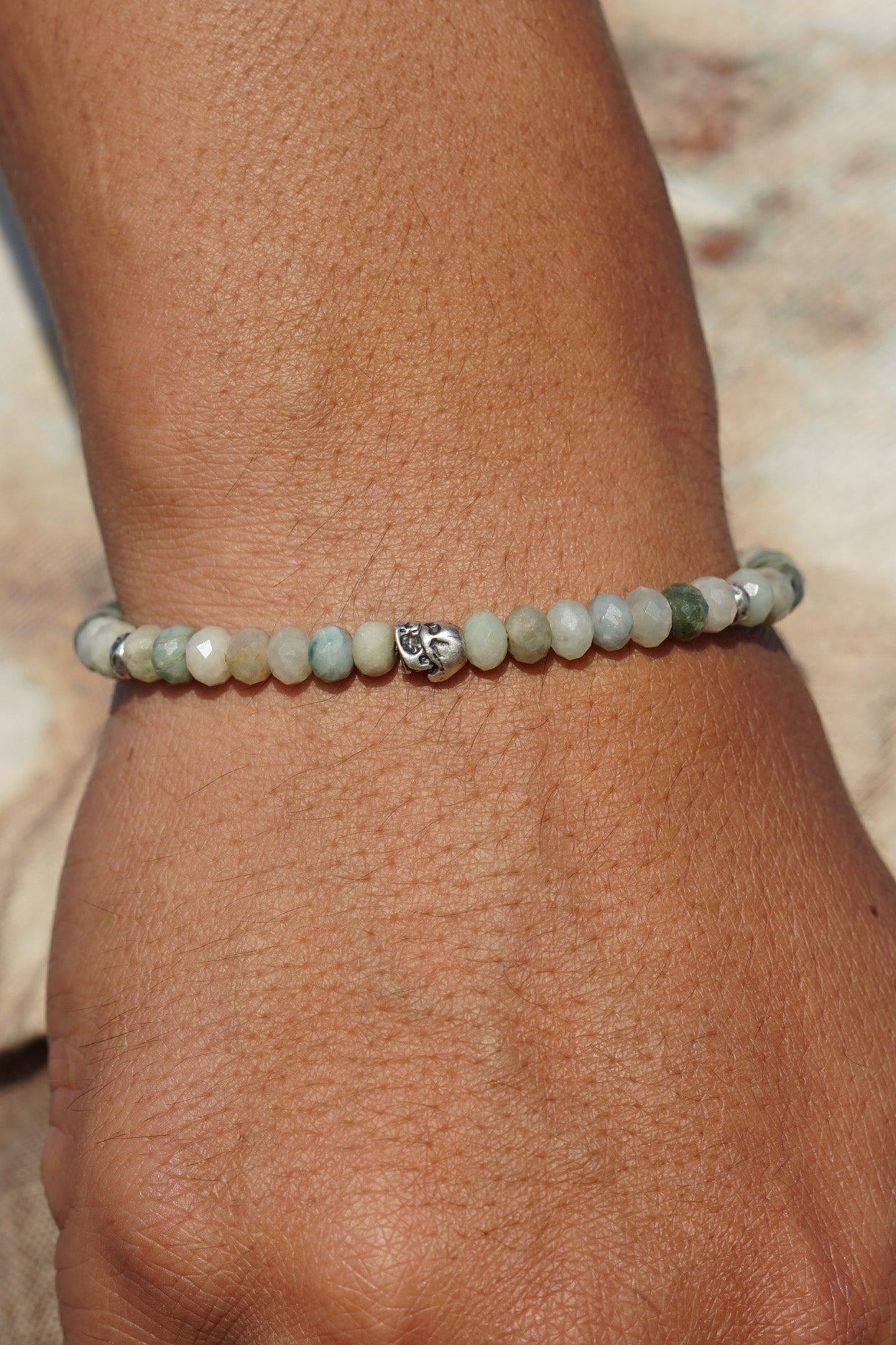 Ghost Jade Bracelet | Burmese Jade & Sterling Silver