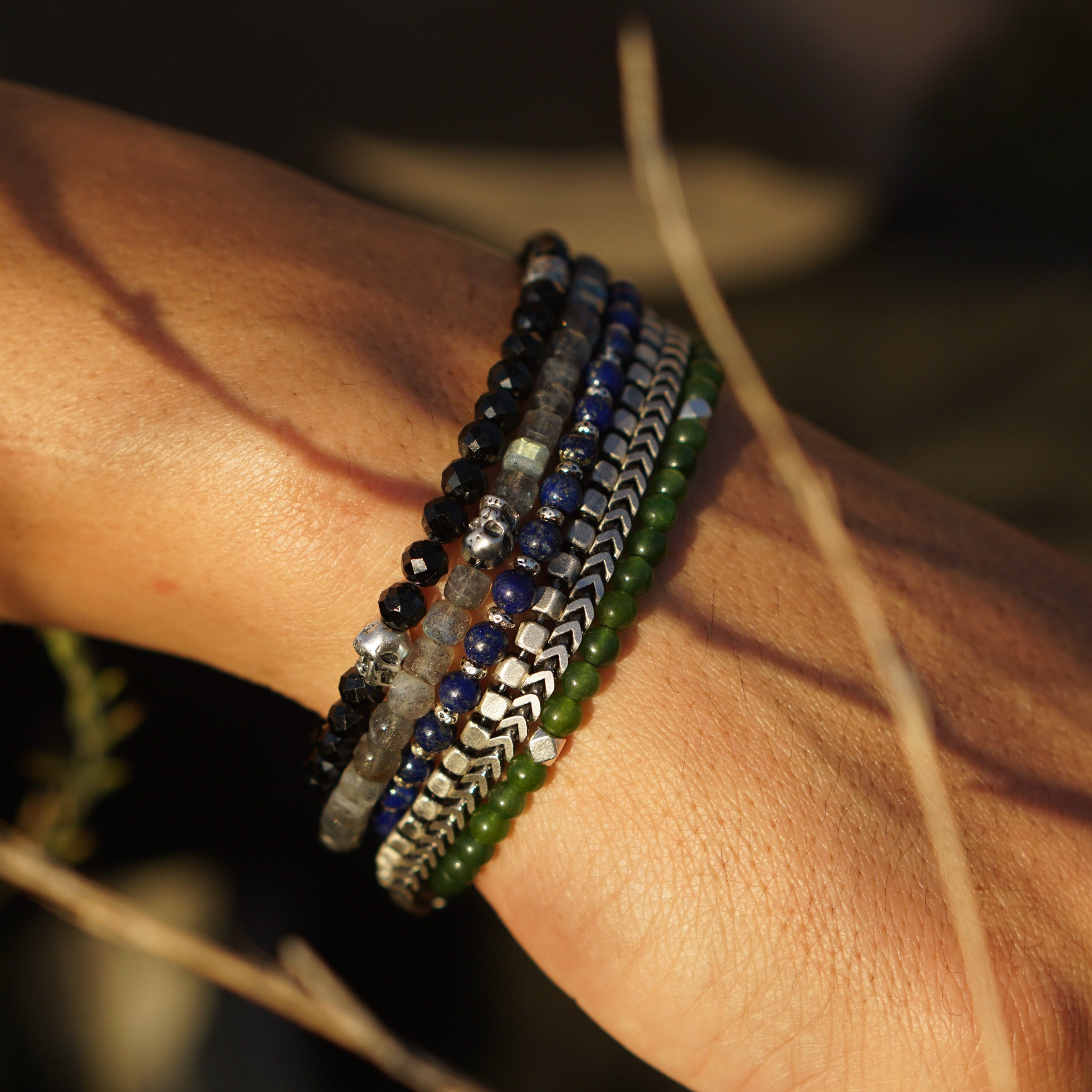 Strata Slim Bracelet | Lapis Lazuli & Sterling Silver