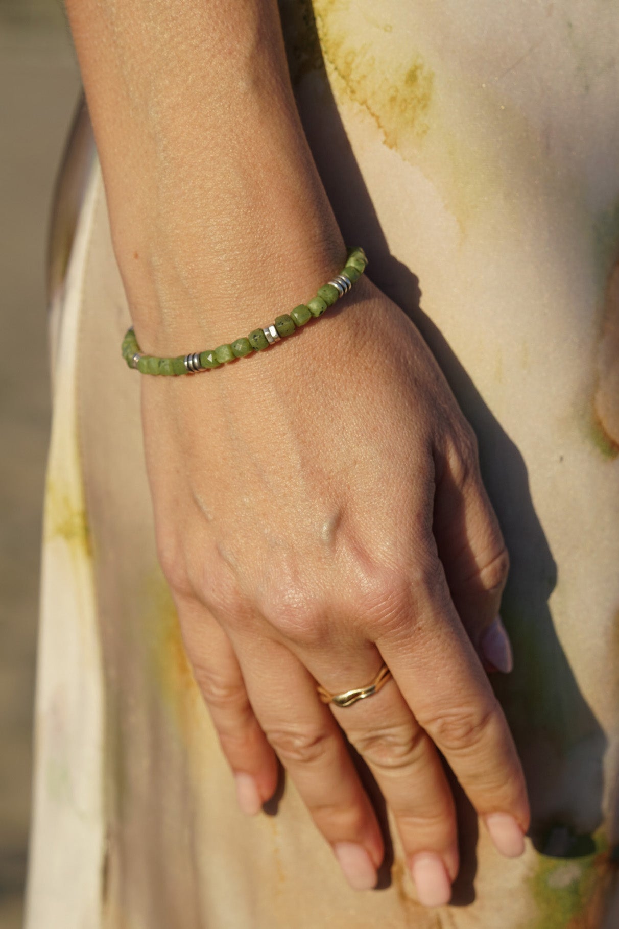 StoneWave Bracelet | Canadian Jade & Sterling Silver