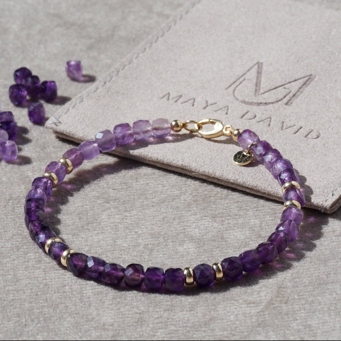 Solstice Bracelet | Amethyst & 14K Gold