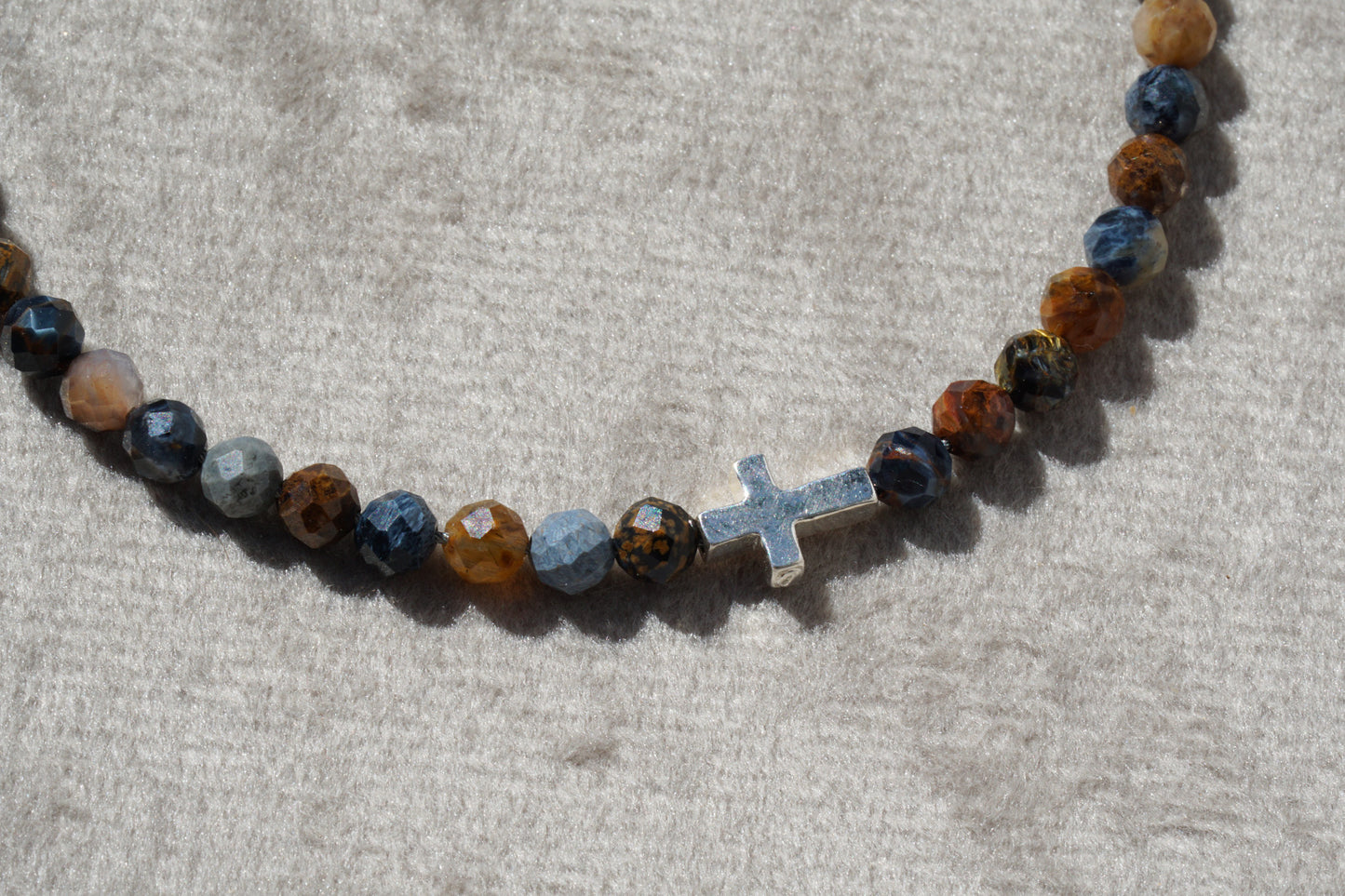 Crossroads Slim Bracelet | Pietersite & Sterling Silver