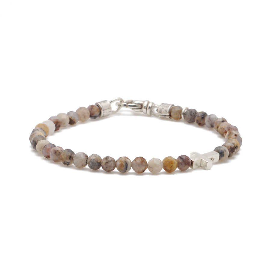 Crossroads Slim Bracelet | Faceted Opal & Sterling Silver