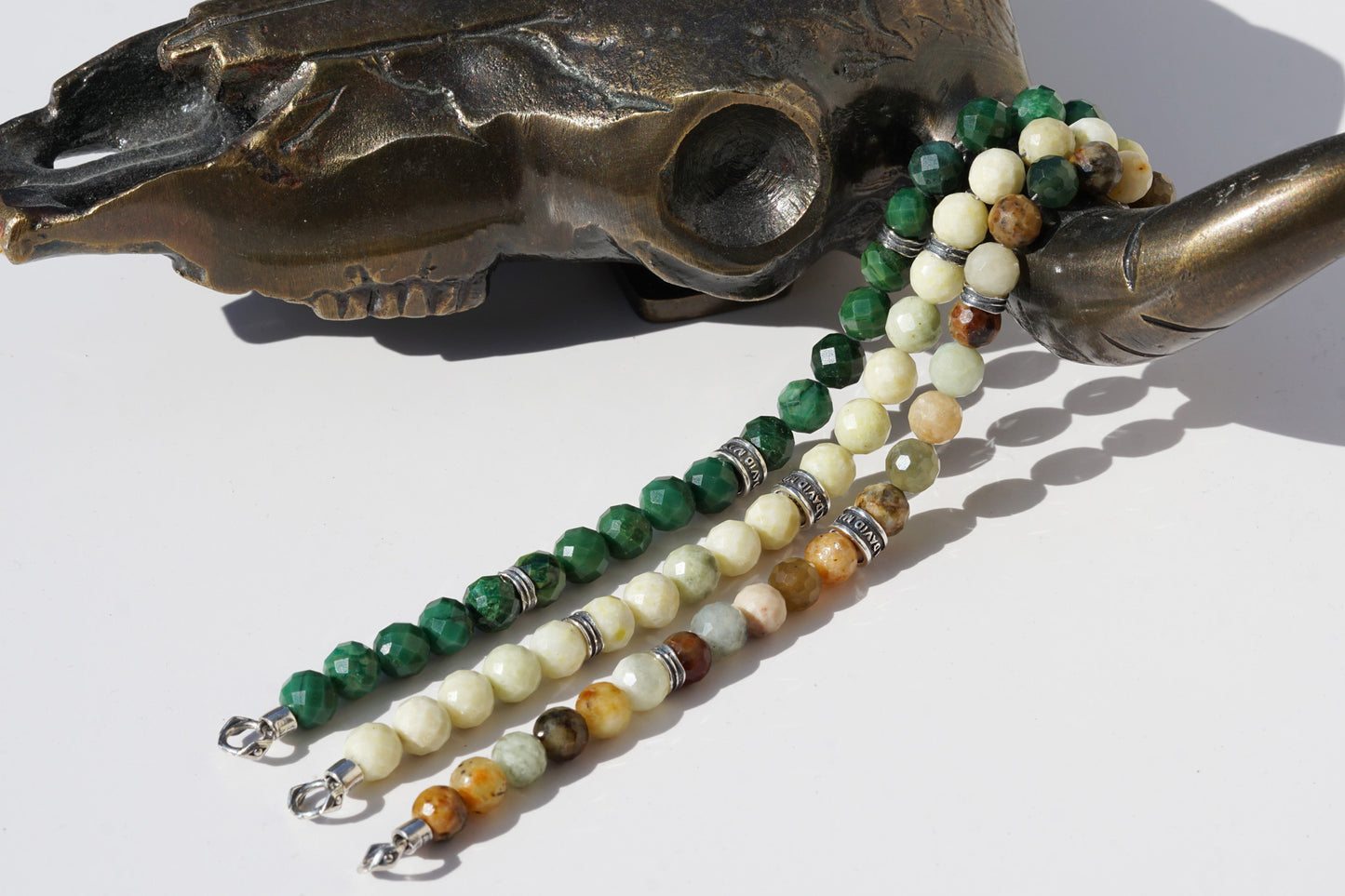 Origin Bracelet | Pineapple Jade & Sterling Silver