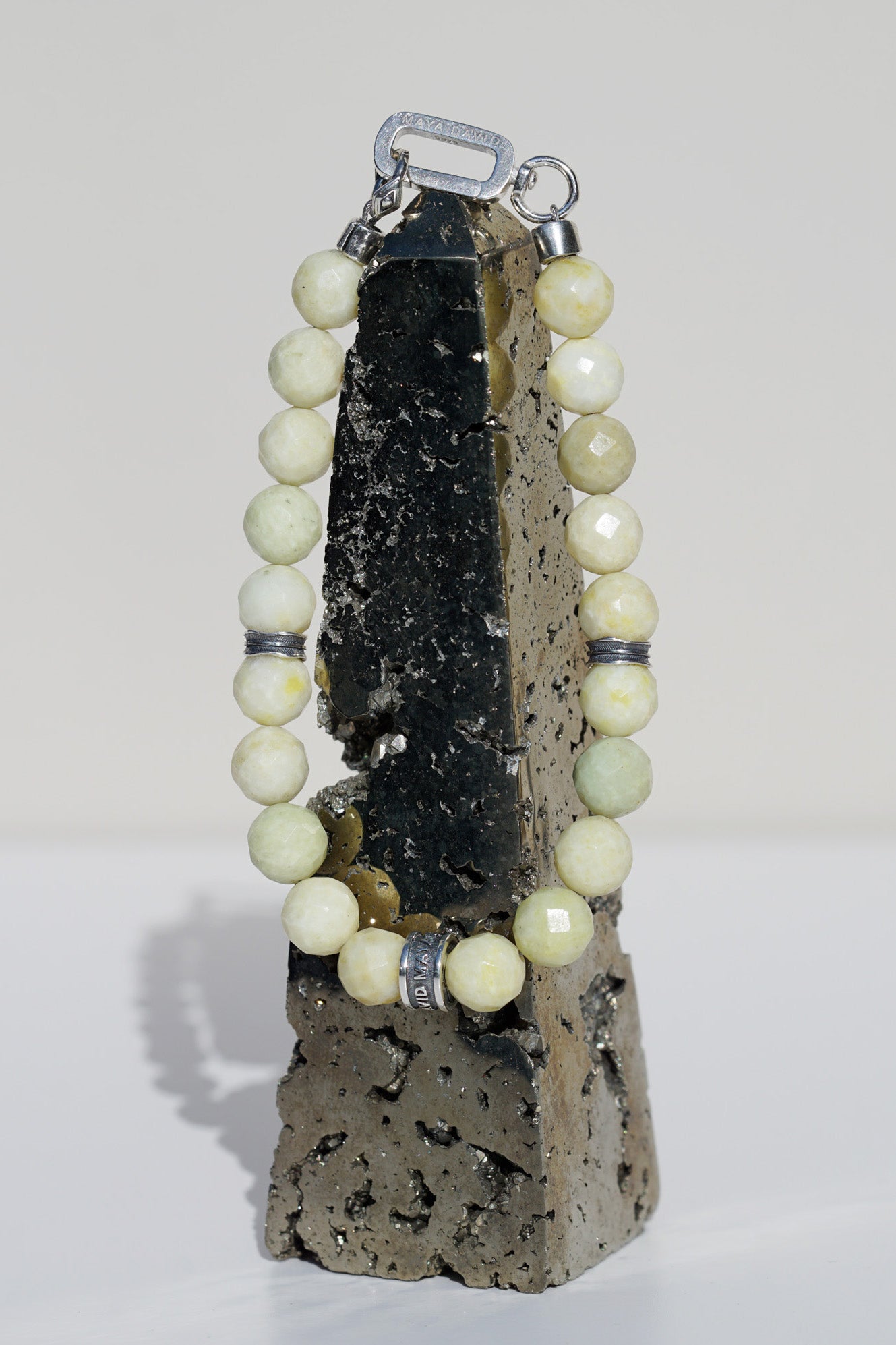 Origin Bracelet | Pineapple Jade & Sterling Silver