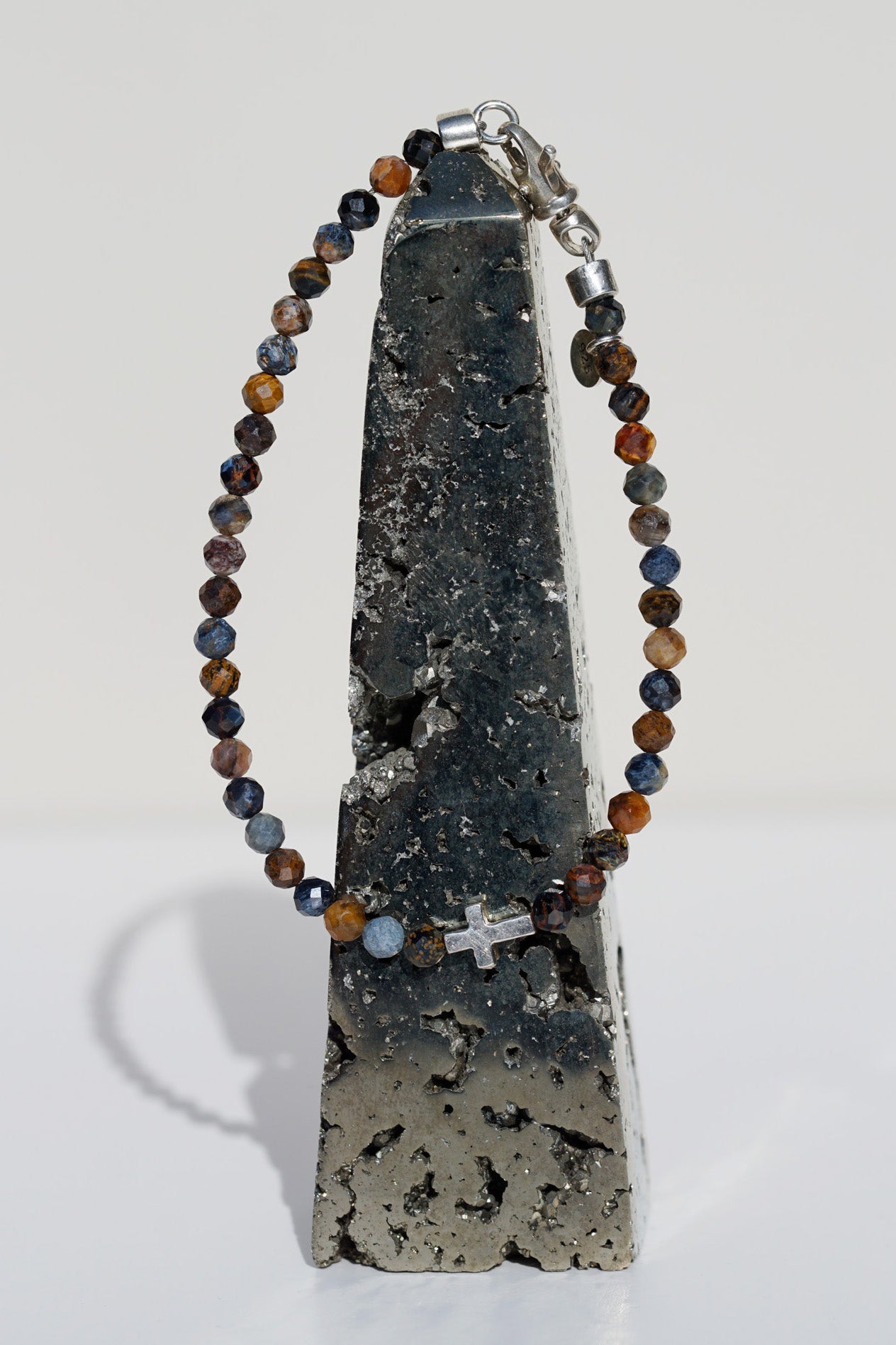 Crossroads Slim Bracelet | Pietersite & Sterling Silver