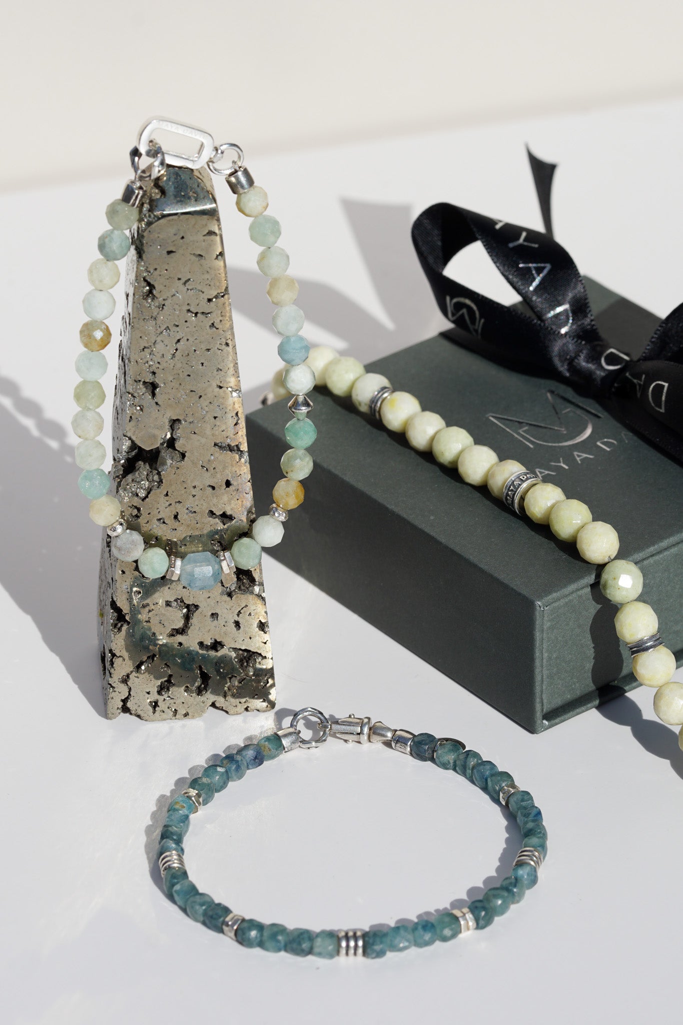 StoneWave Bracelet | Kyanite & Sterling Silver