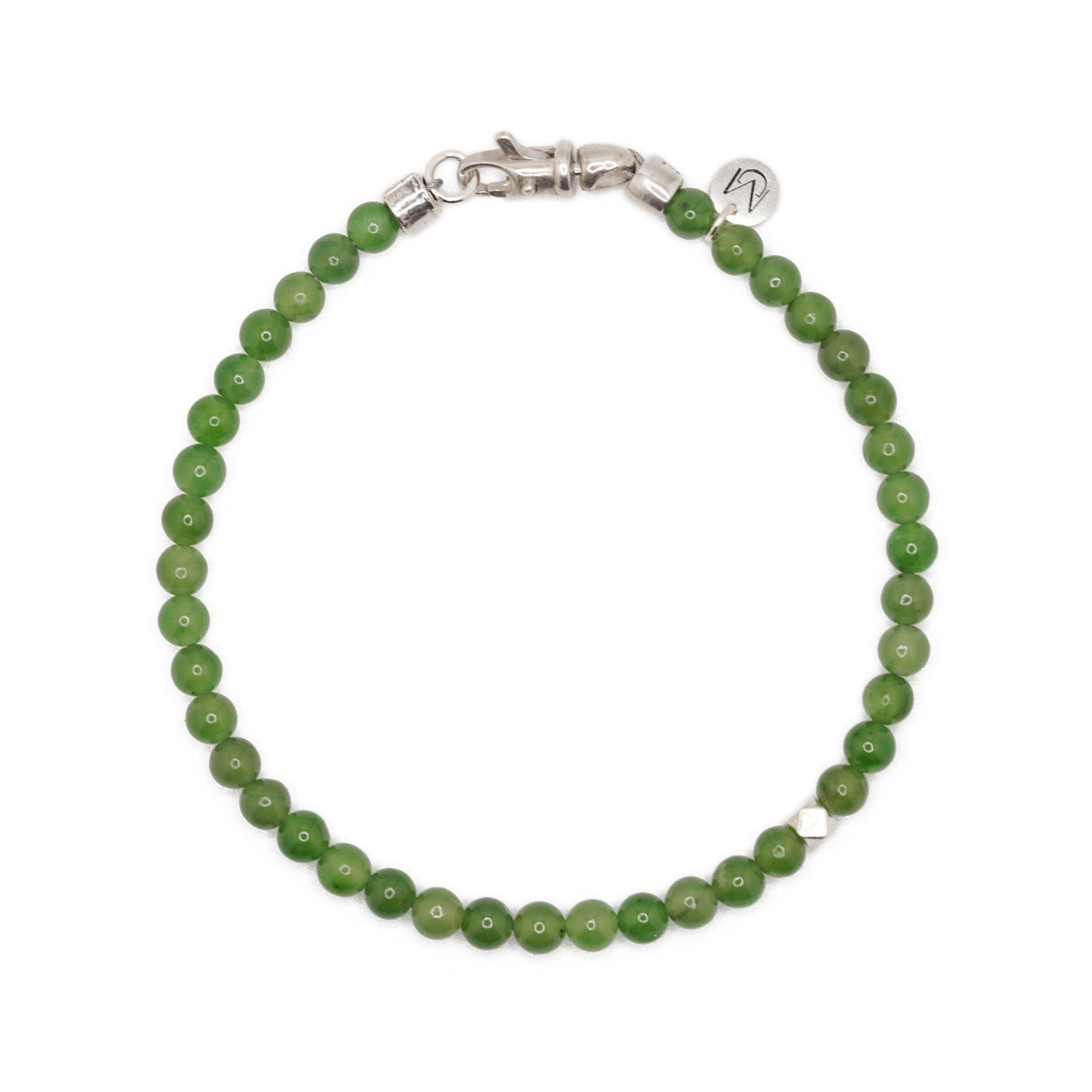 Signature Slim Bracelet | Jade & Sterling Silver