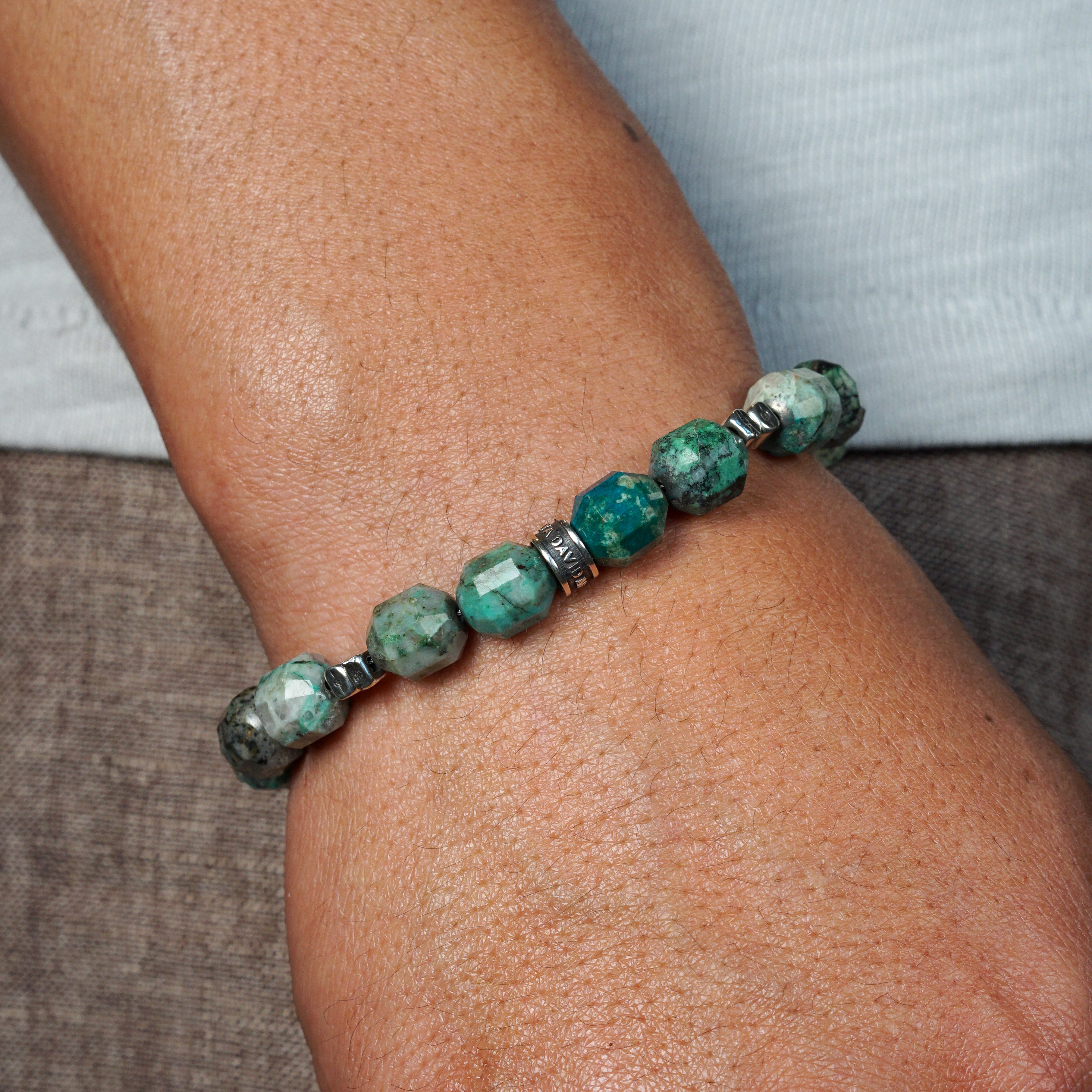 Forge Bracelet | Chrysocolla & Sterling Silver