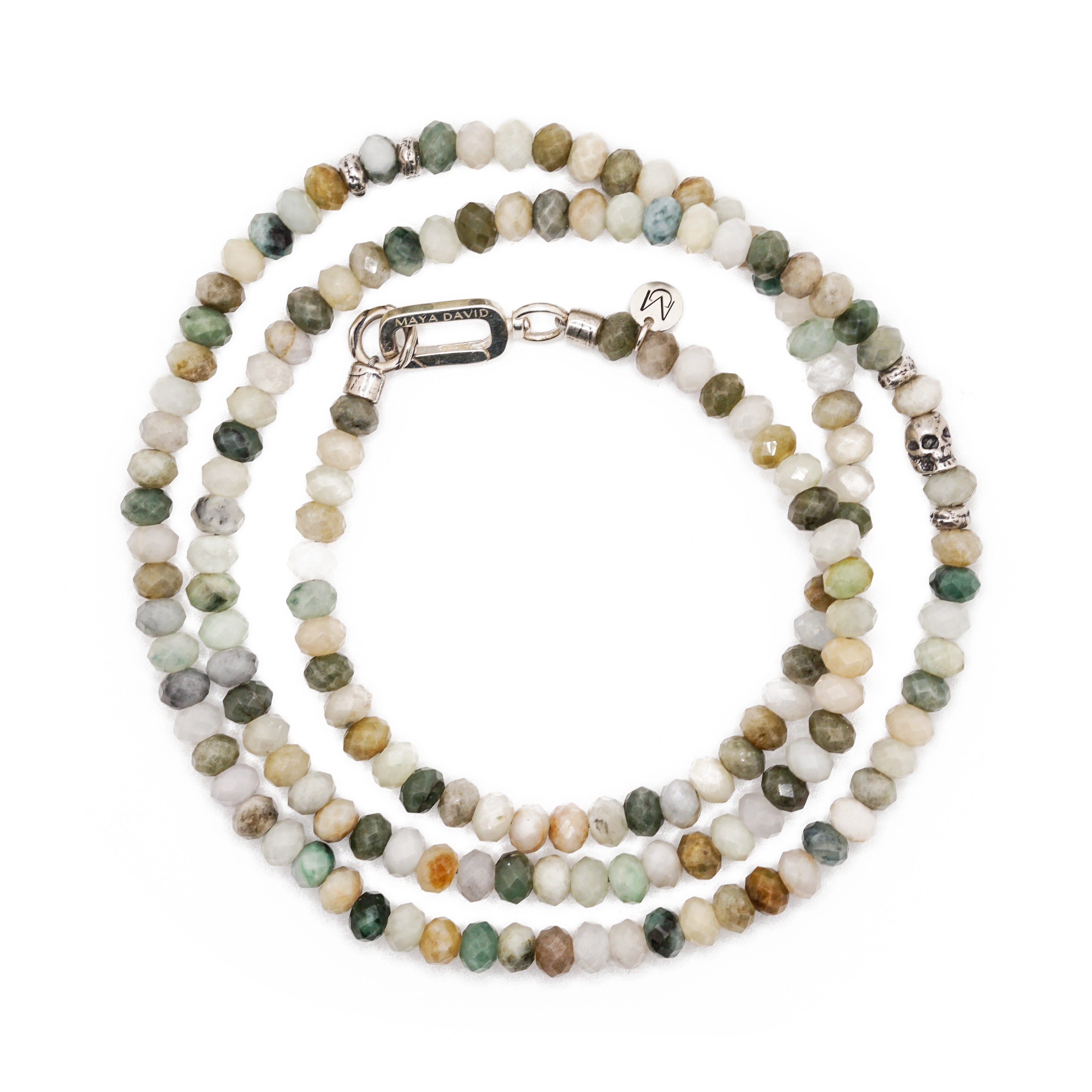 Ghost Jade Necklace | Burmese Jade & Sterling Silver