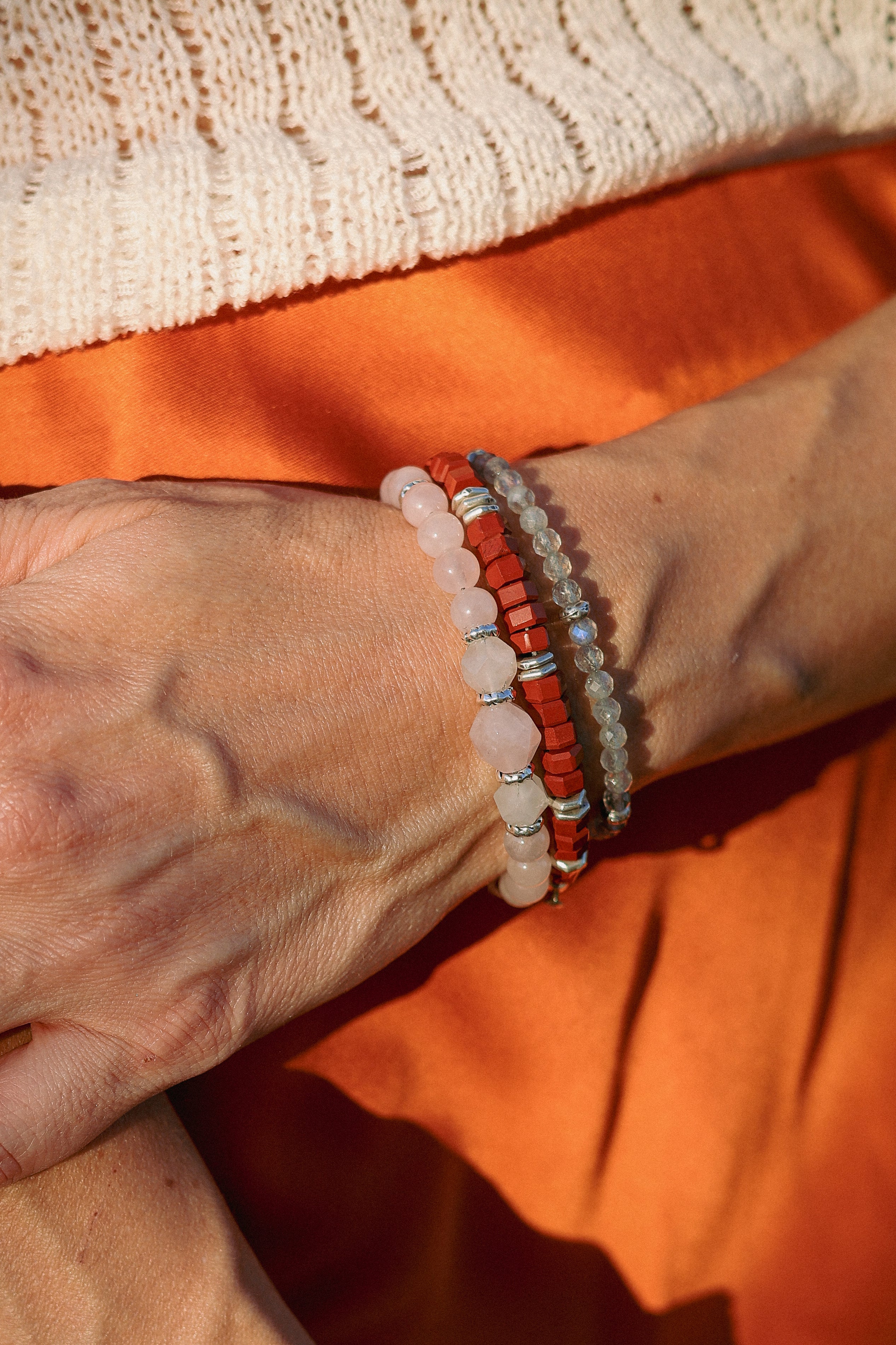 Rosa Bracelet | Rose Quartz & Sterling Silver