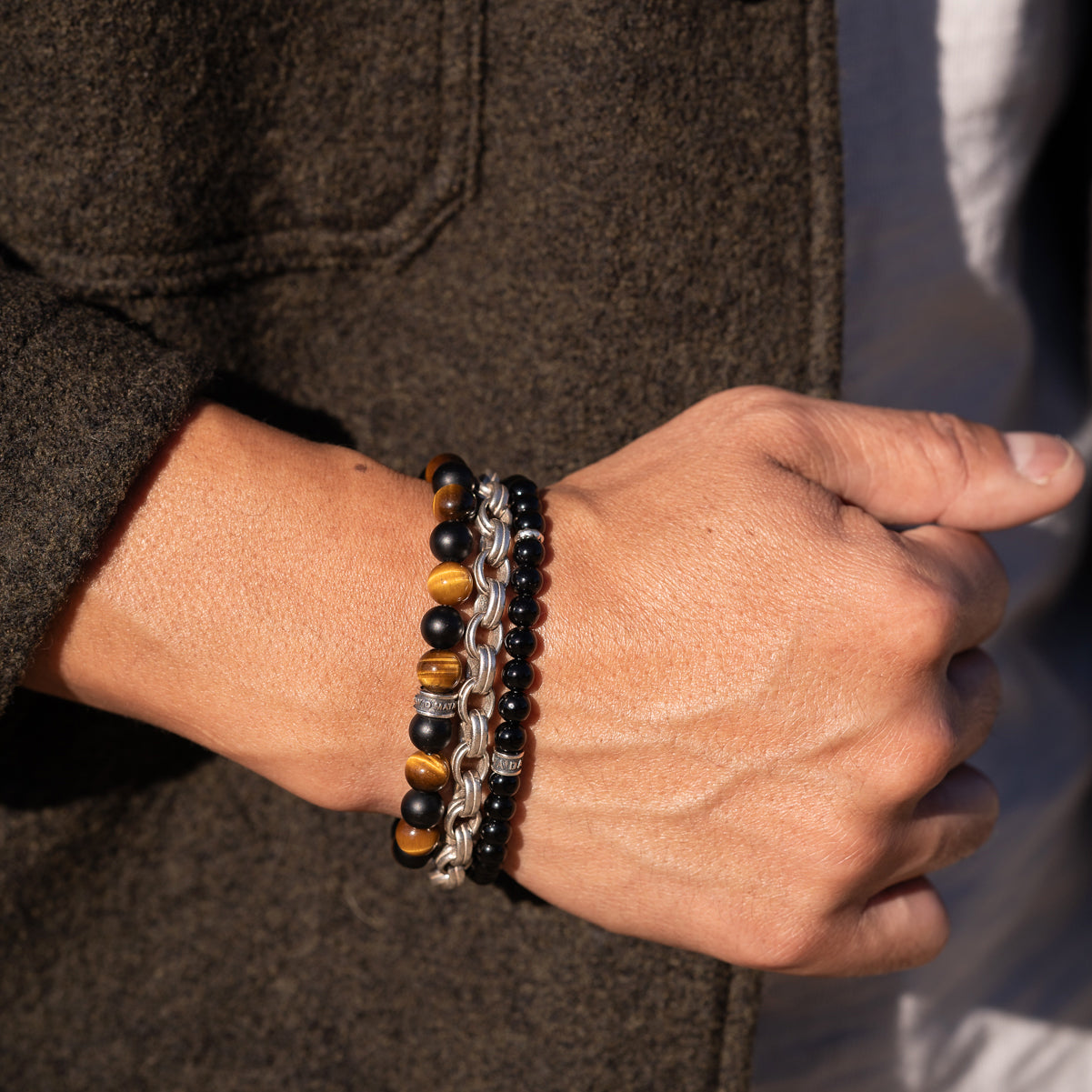 Signature Bracelet | Onyx & Sterling Silver