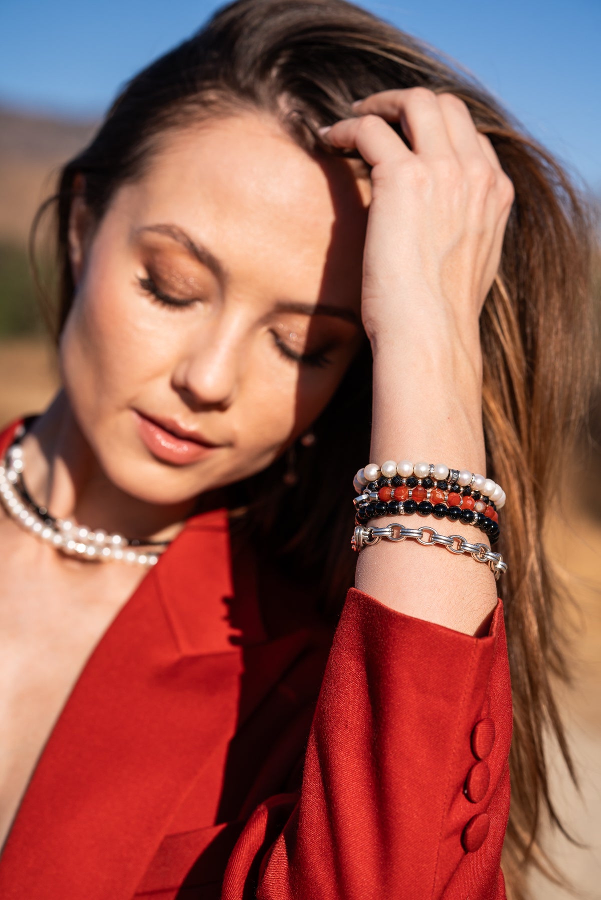 Refined Signature Bracelet | Onyx & Sterling Silver