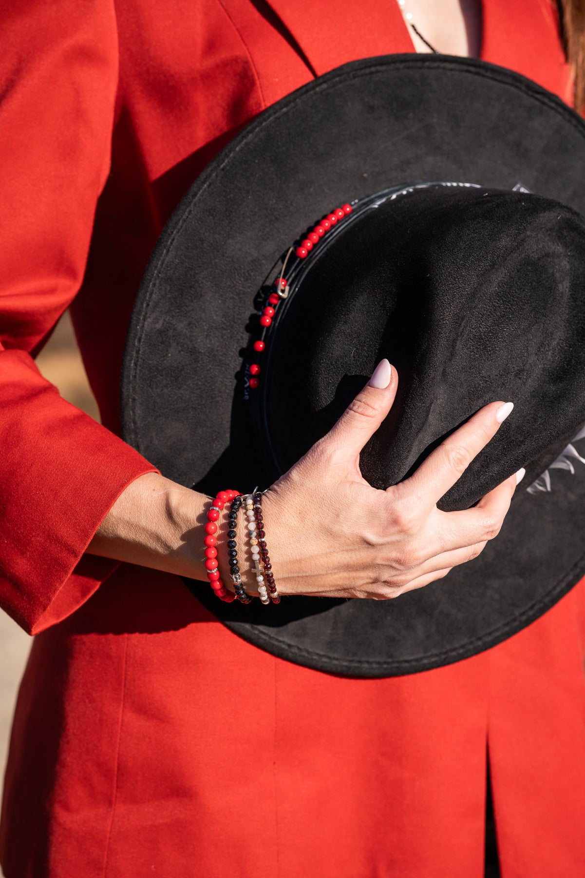 Ember Bracelet | Garnet & Sterling Silver